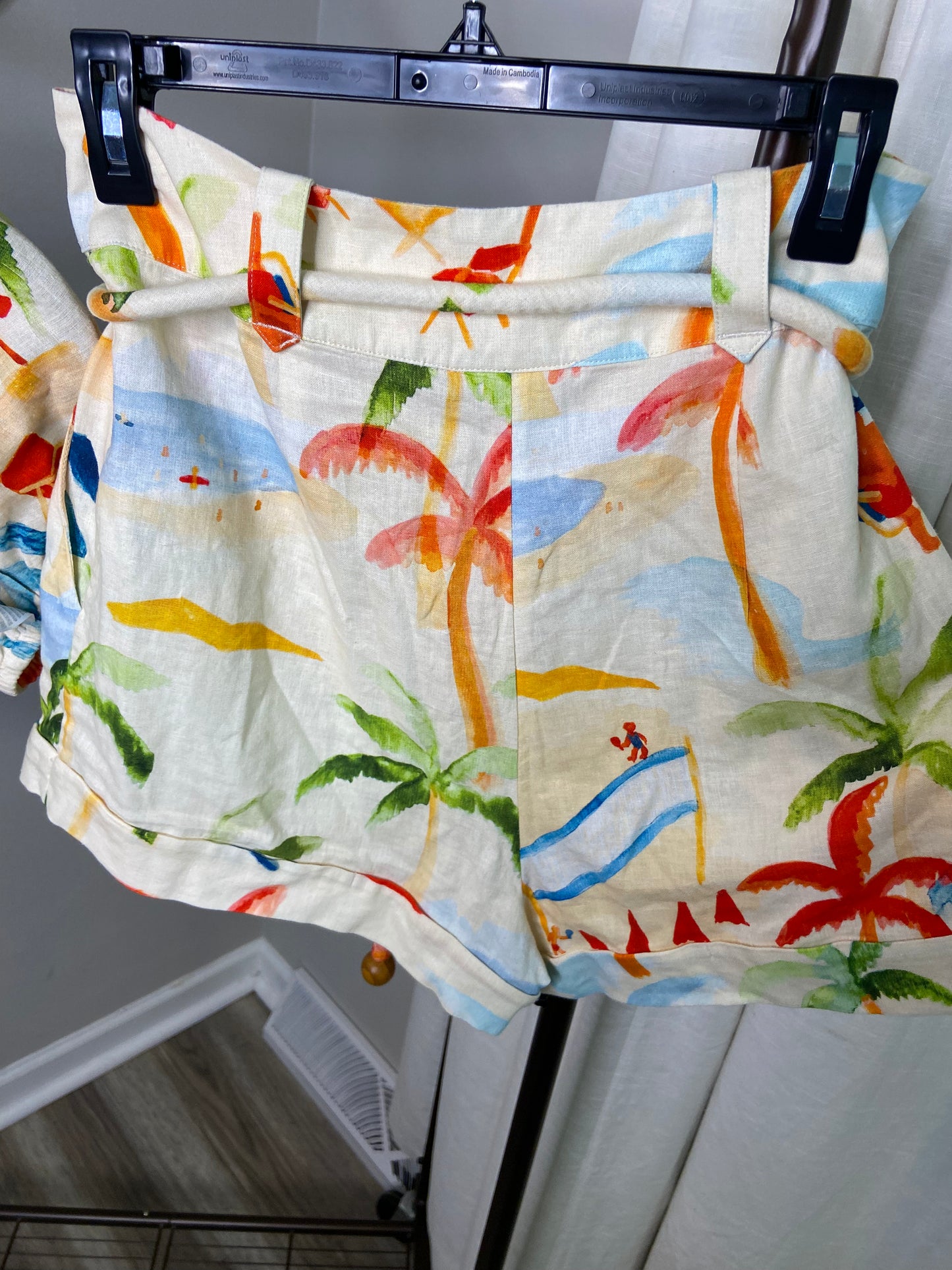 Farm Rio Copacabana Off-shoulder Crop Top and Shorts Set size S