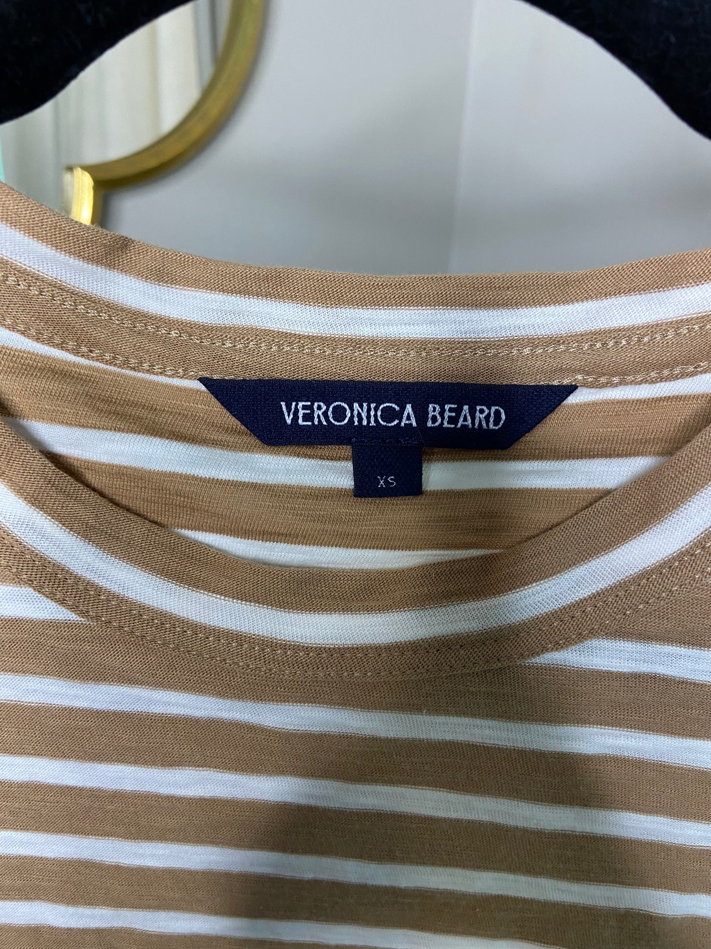 Veronica Beard Vince Striped Muscle Tee Top size XS
