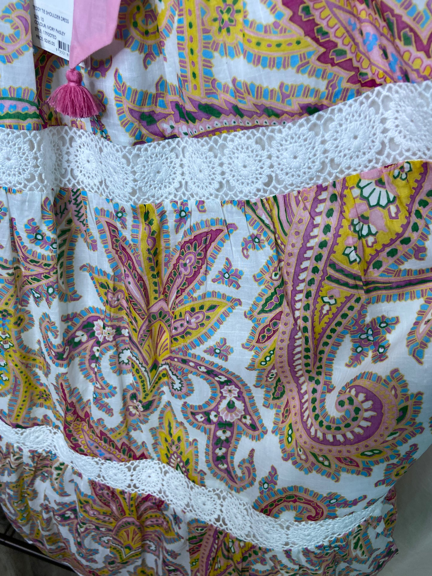 Zimmermann Kids' Teddy Paisley Tiered Sundress size 10