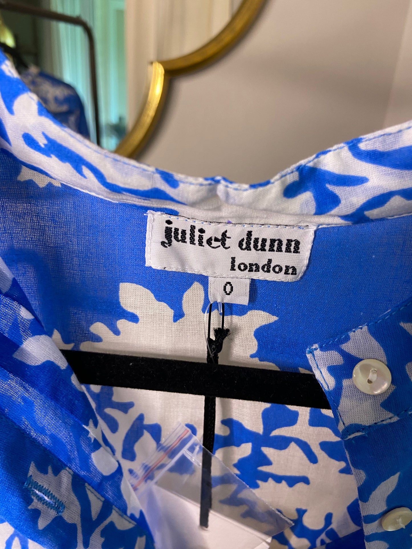 Juliet Dunn Floral Cotton Mini Dress size 2/4
