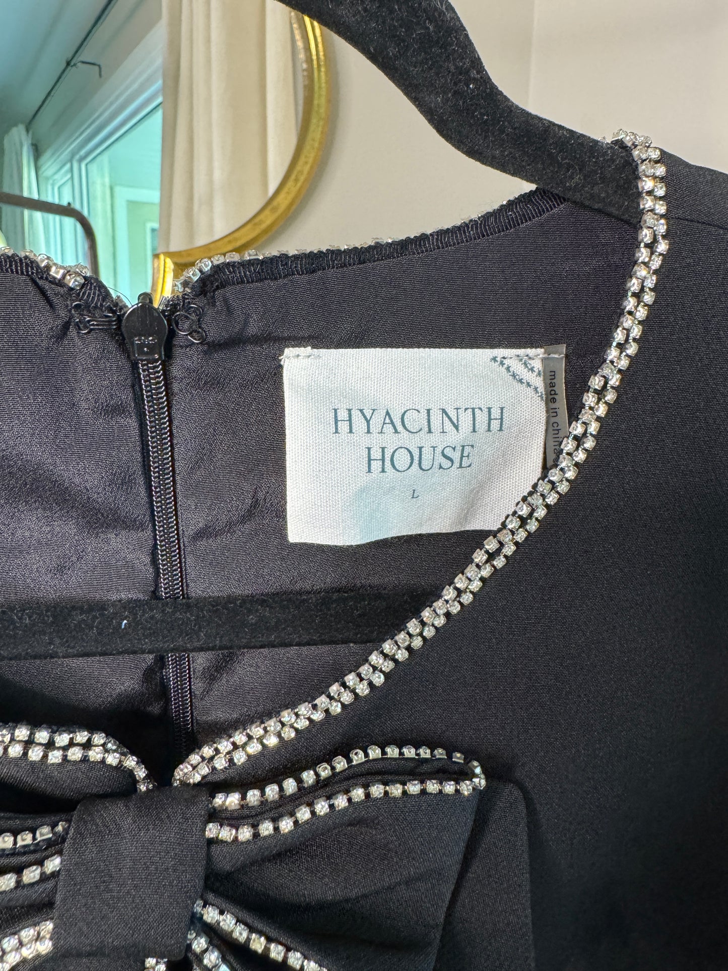 Hyacinth House Embellished Bow Blair Blouse size L