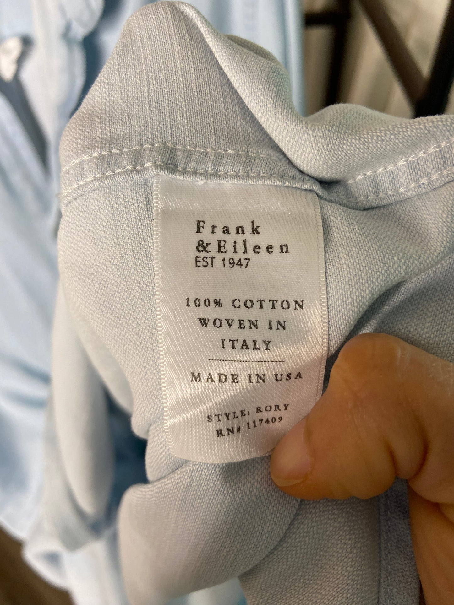 Frank and Eileen Denim Rory Shirt Dress size L