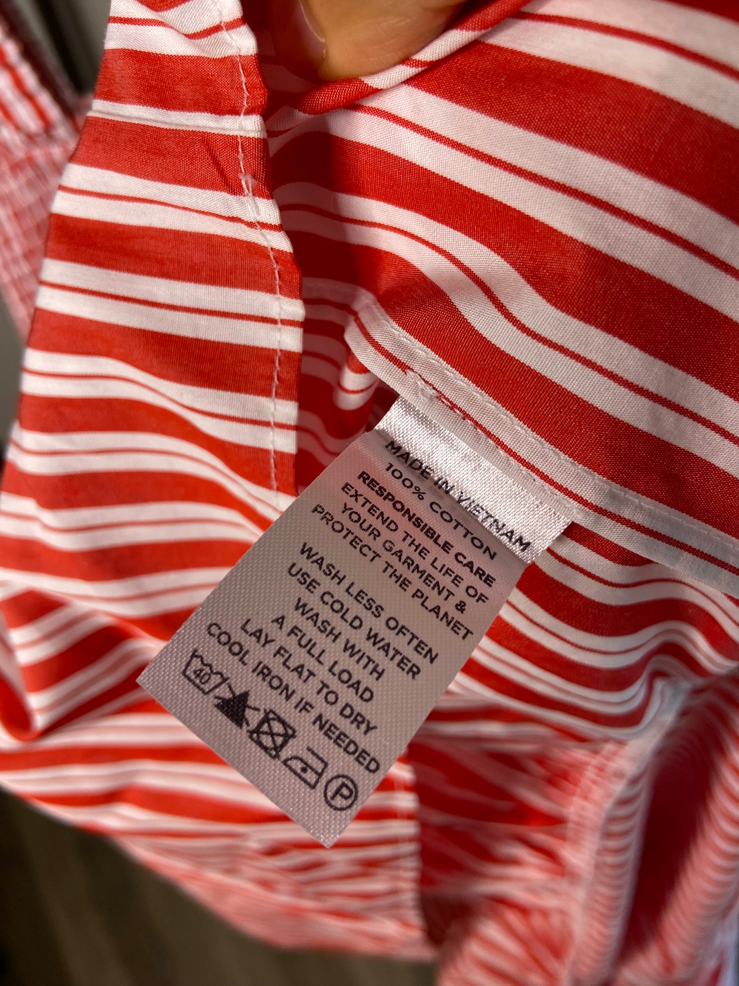 Hill House Anjuli Red Stripe Dress size M