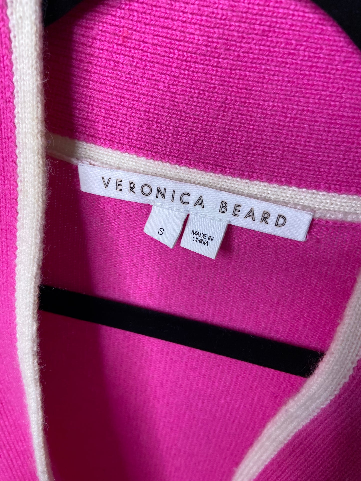 Veronica Beard Two-Tone Cashmere Cardigan size S