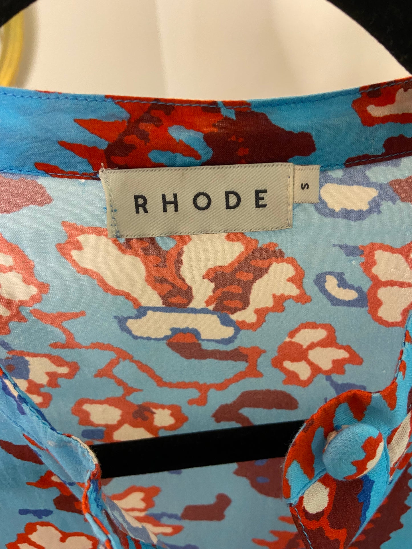 Rhode Emma Dress in Plumeria Sky size S