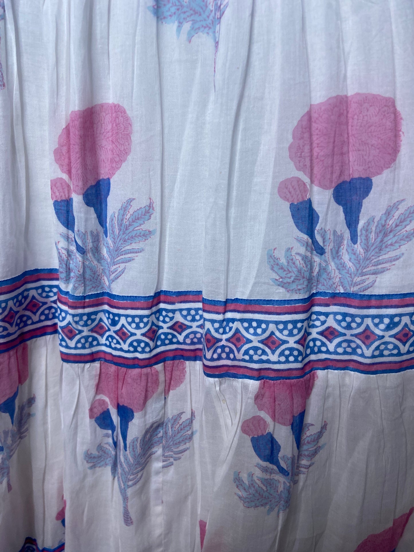 Oliphant Smocked Maxi Dress size L
