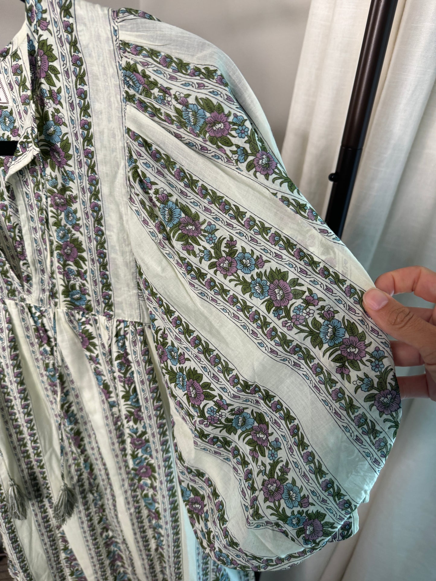 MILLE Saffron Midi Dress in Goa Stripe size XS