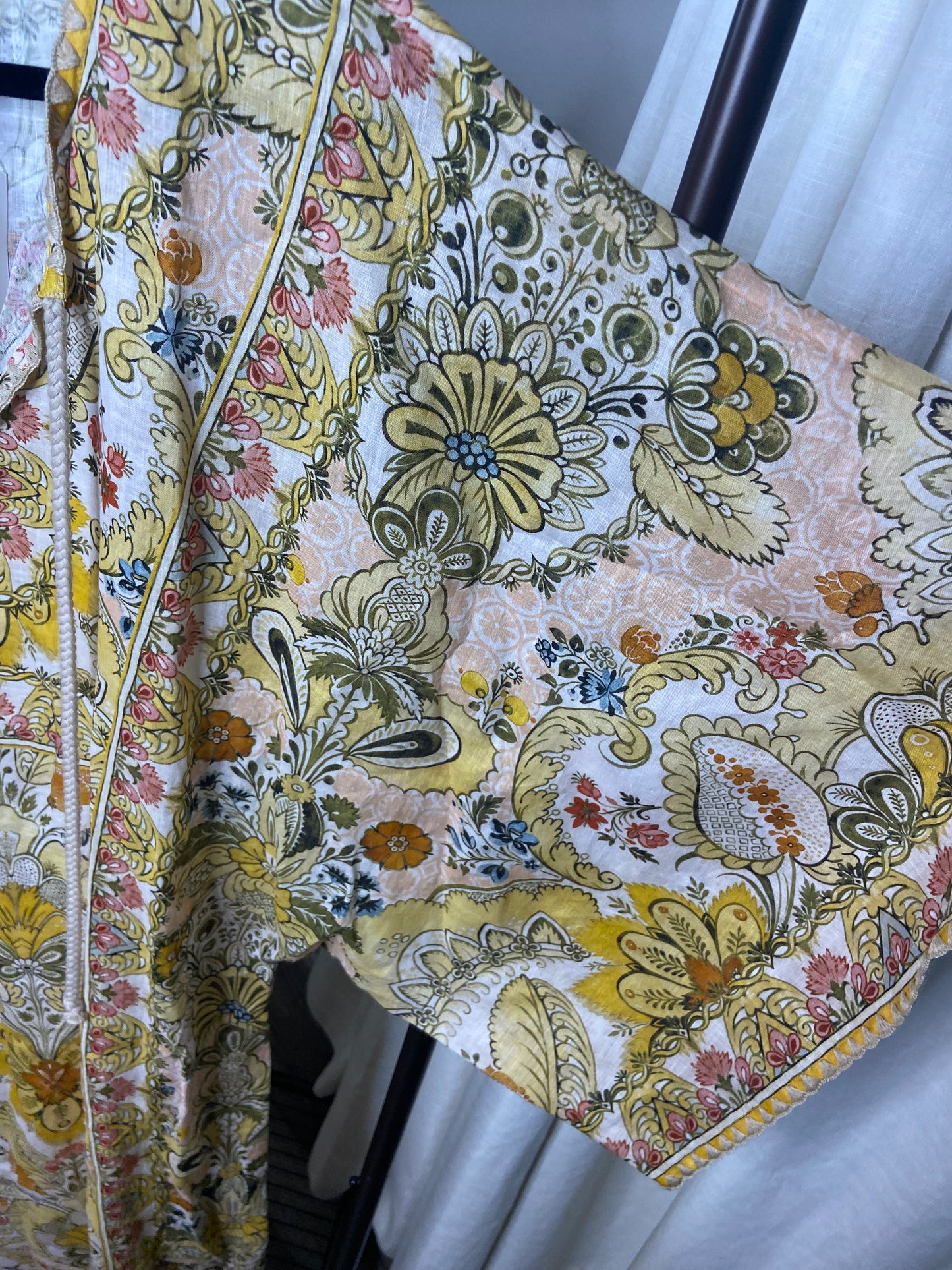 Zimmermann Laurel Floral Linen Kaftan size US 8