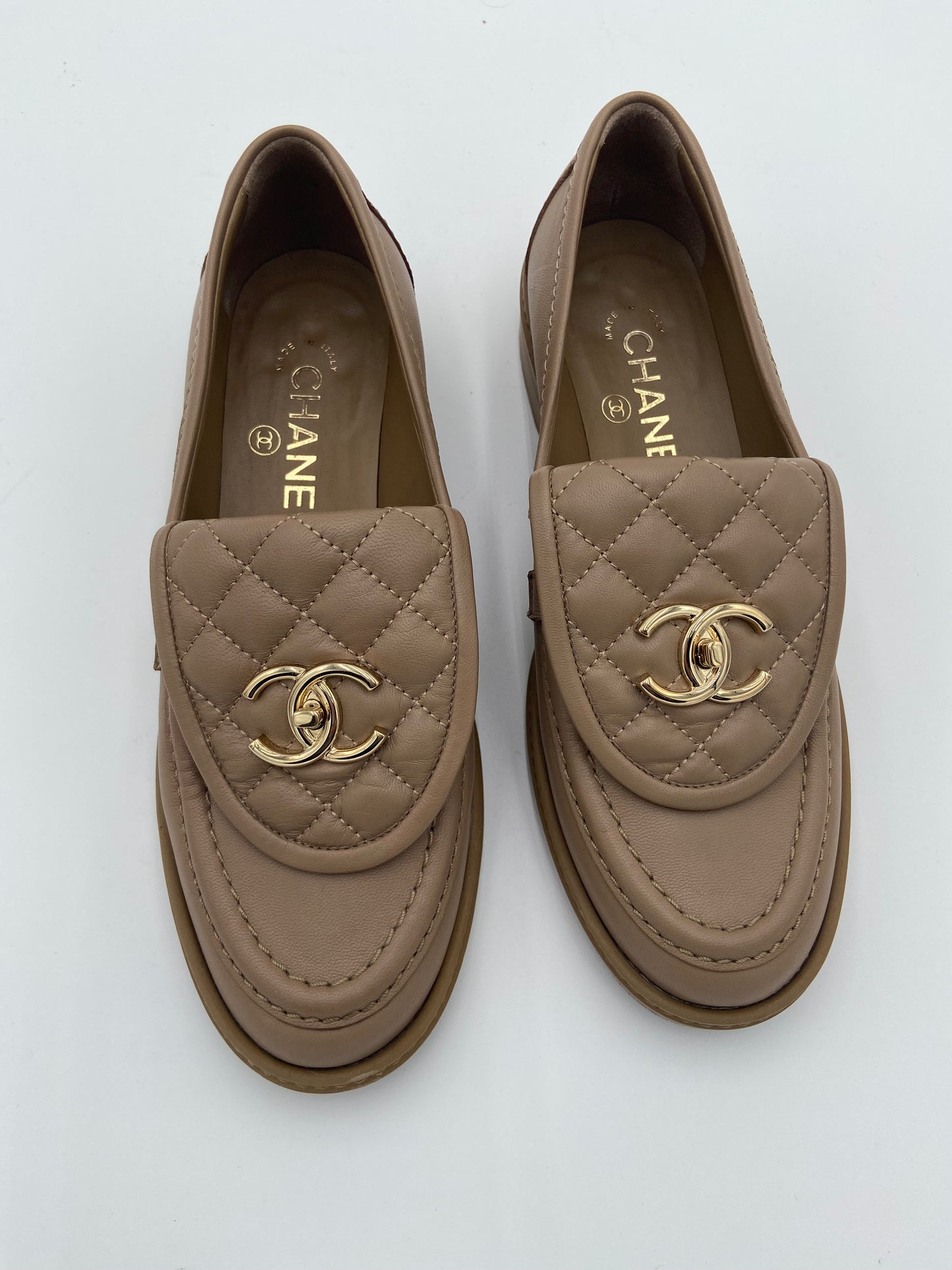 Chanel Quilted Loafers size 37