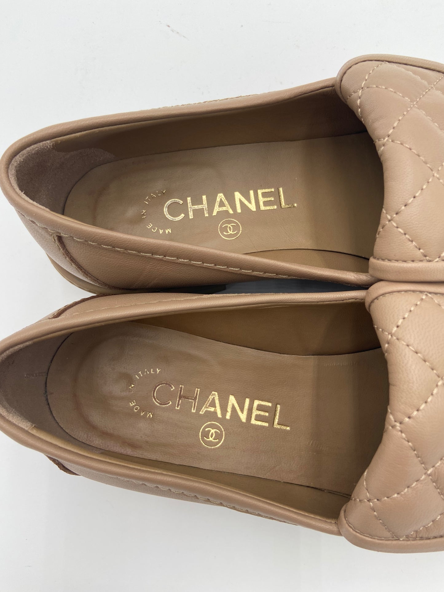 Chanel Quilted Loafers size 37