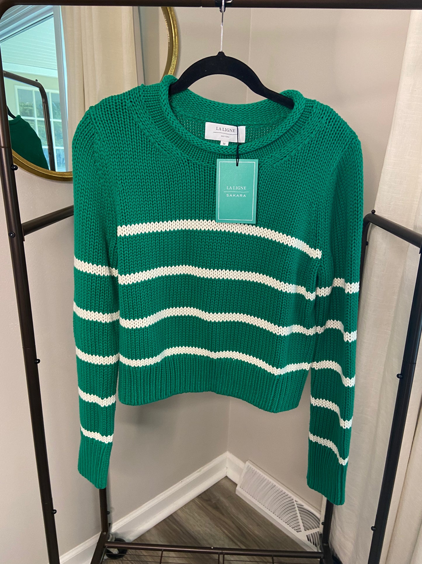 La Ligne x Sakara Mini Marina Cotton Sweater size M
