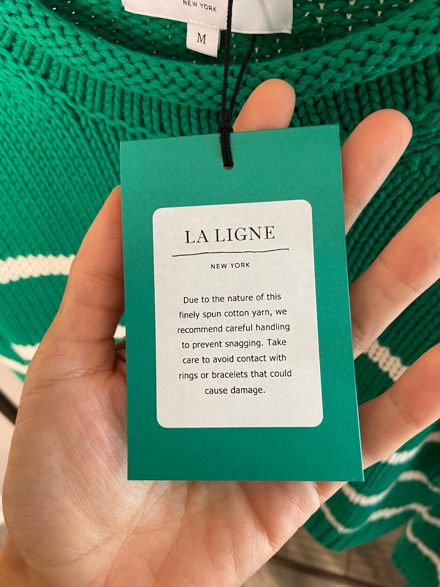 La Ligne x Sakara Mini Marina Cotton Sweater size M
