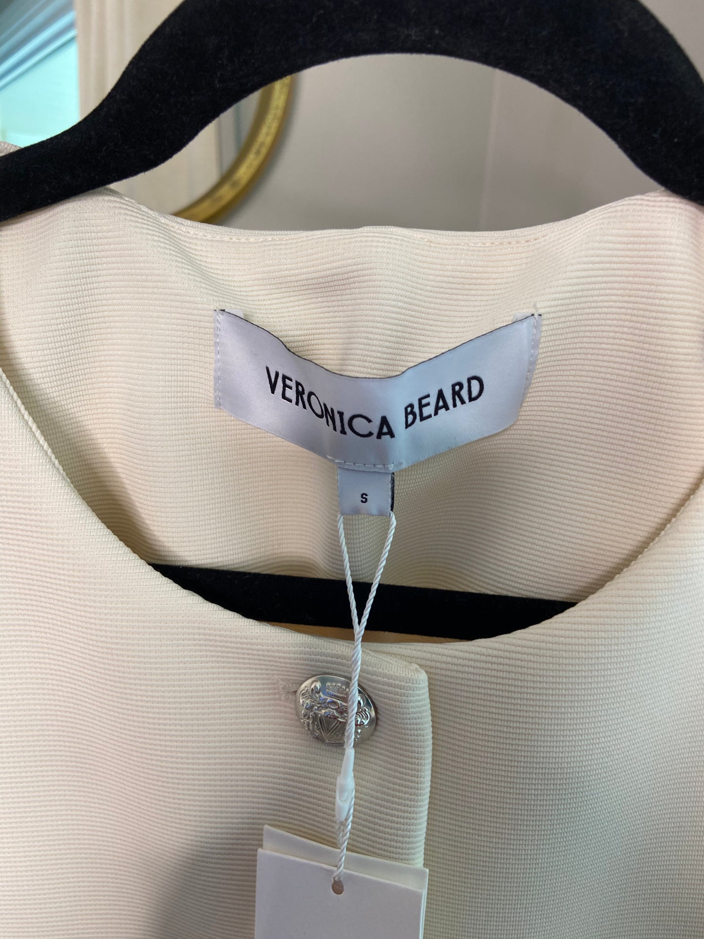 Veronica Beard Kensington Knit Jacket Ivory size S