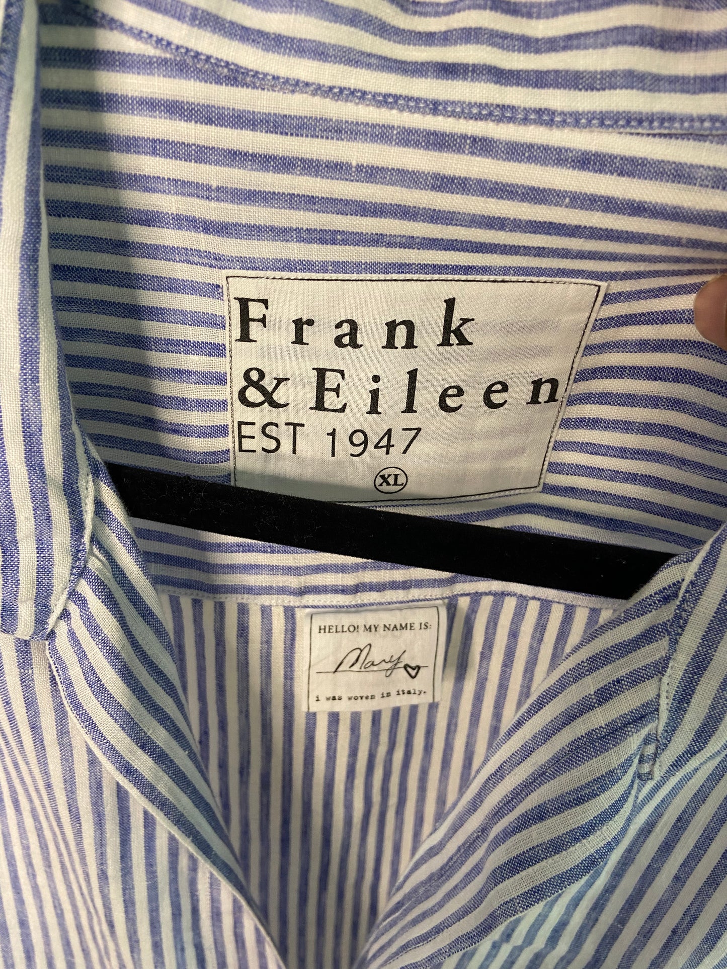 Frank and Eileen Mary Linen Mini Dress size XL