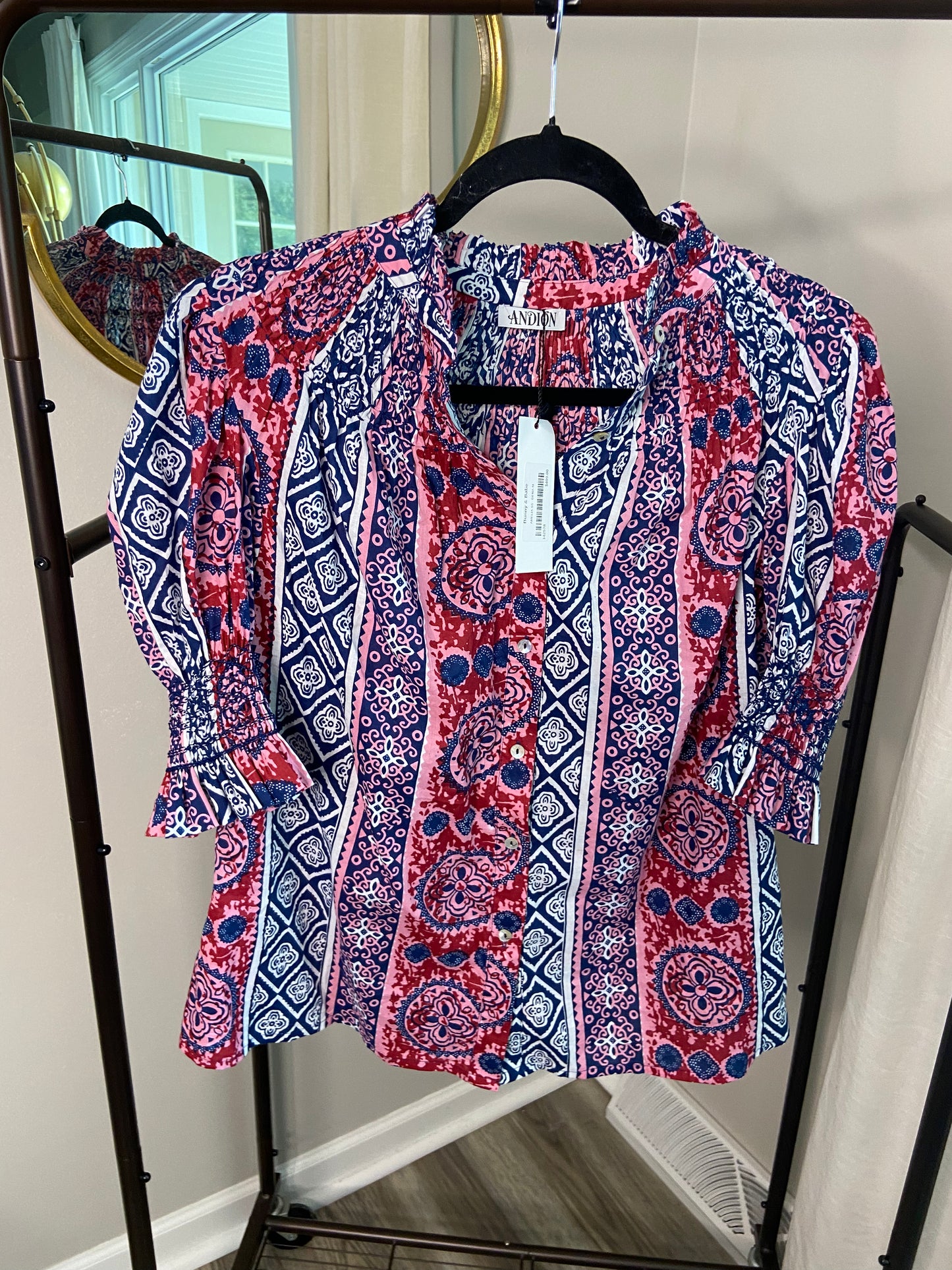 Andion Amelia Short Sleeve Top size M
