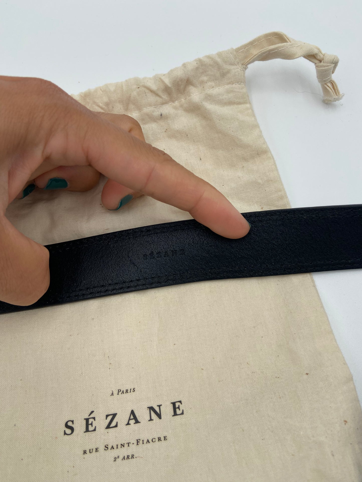 Sezane Taylor Belt Black size 95