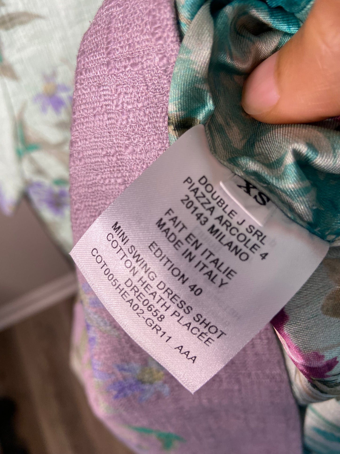 La Double J Heath Placée Mint in Rustic Cotton size XS