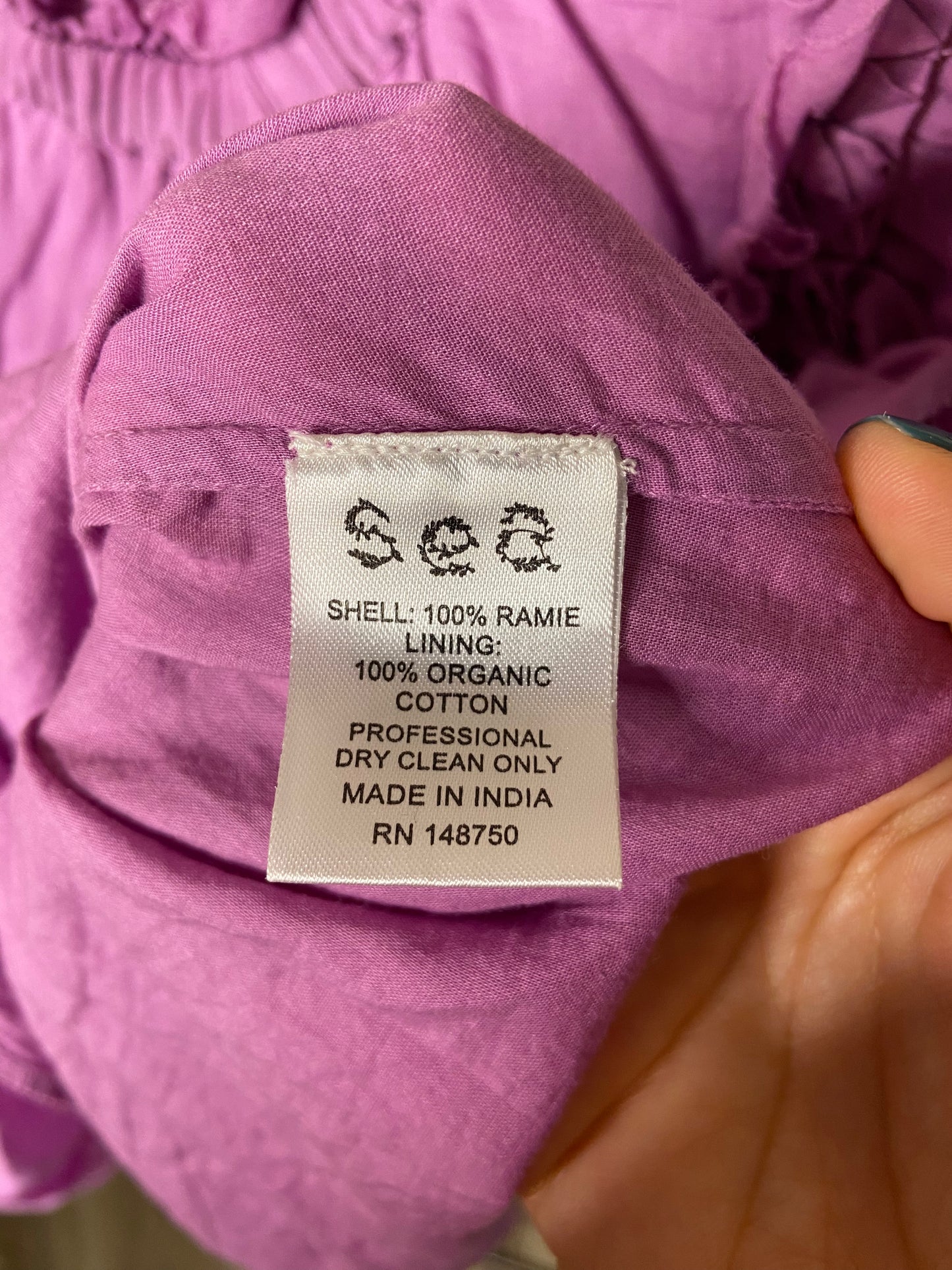 Sea New York Lavender Micah Solid Ramie Tank Top size XS