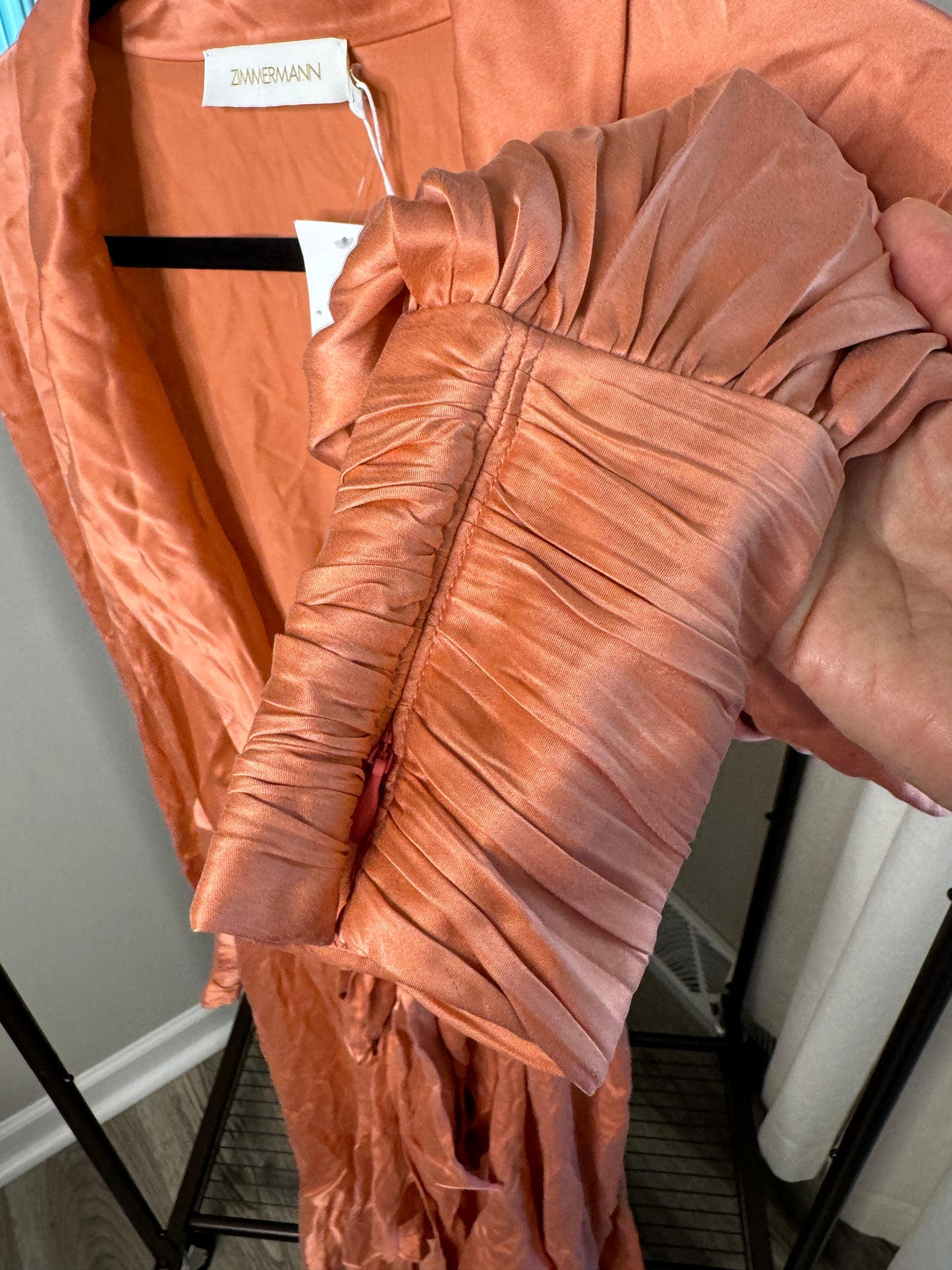 ZIMMERMANN Silk Wrap Midi Dress size US 10