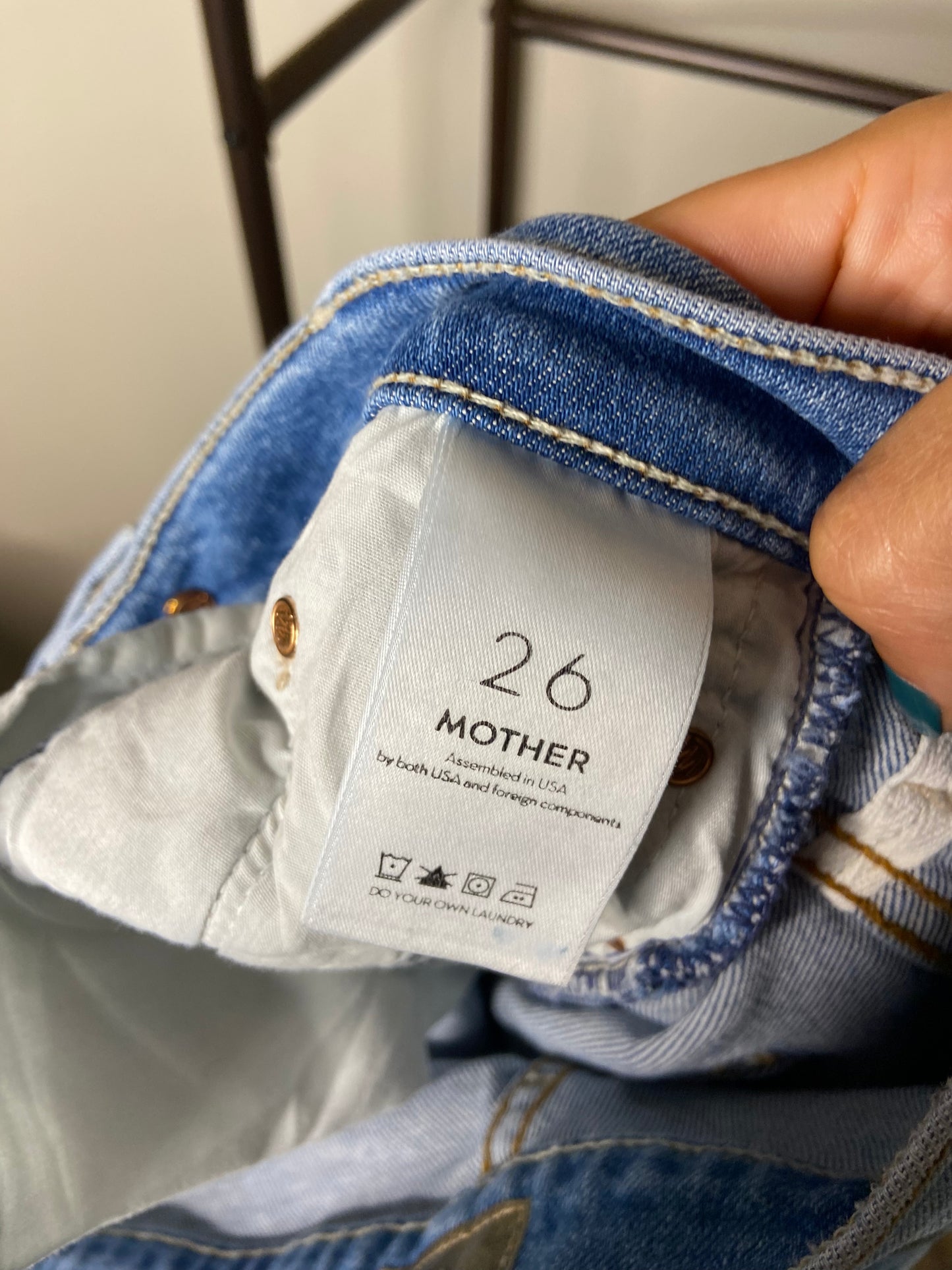 Mother Insider Crop Step Fray Jeans size 26