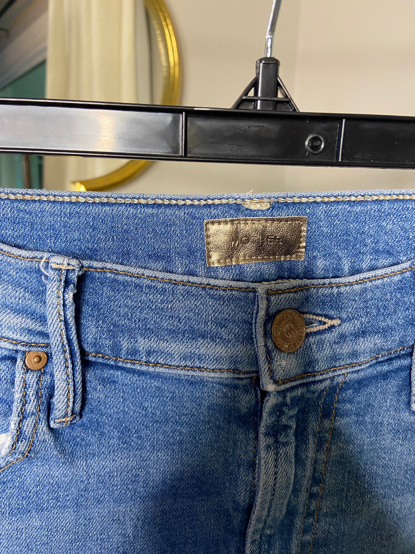 Mother Insider Crop Step Fray Jeans size 26