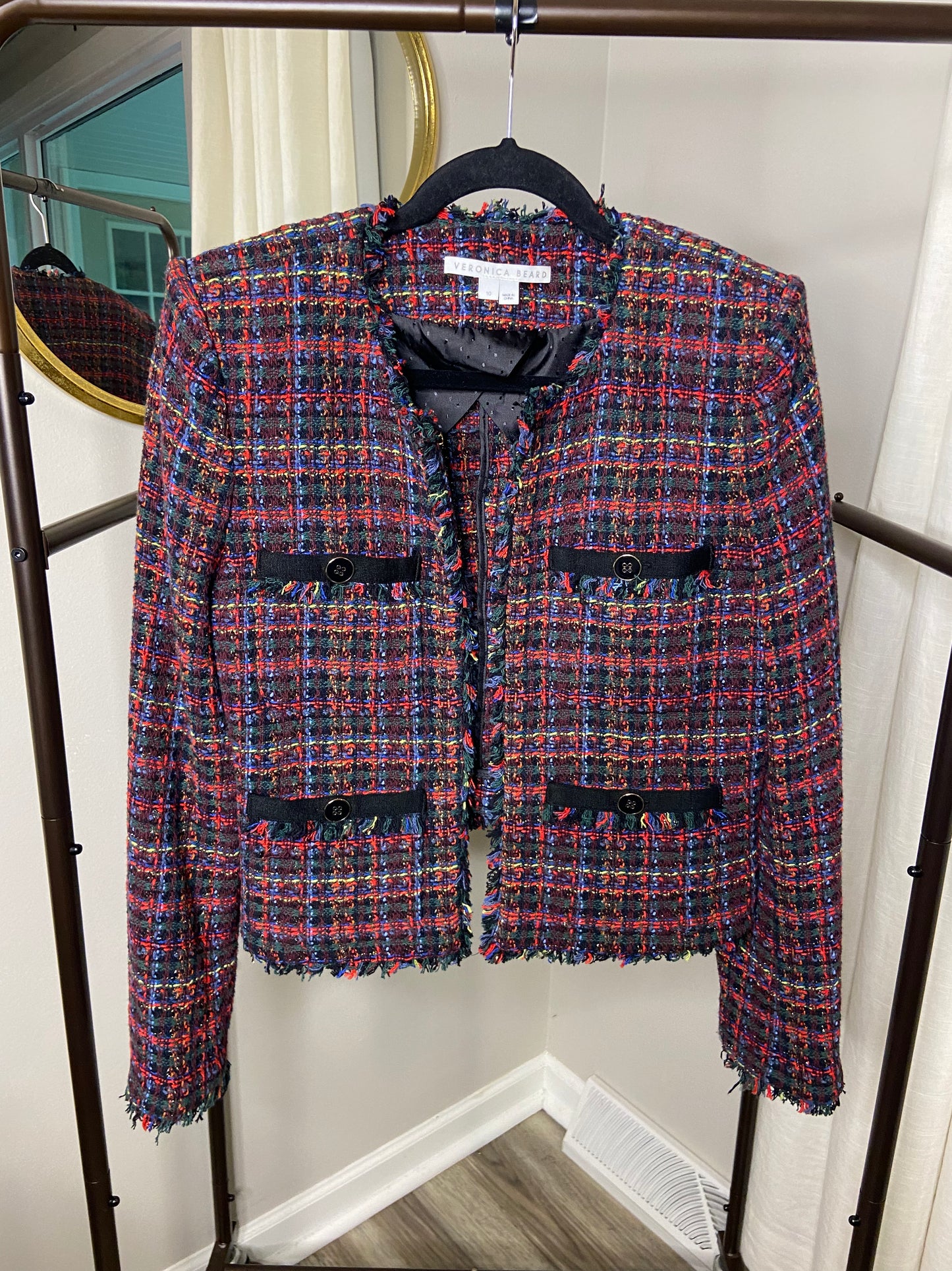 Veronica Beard Nerva Tweed Jacket size 10