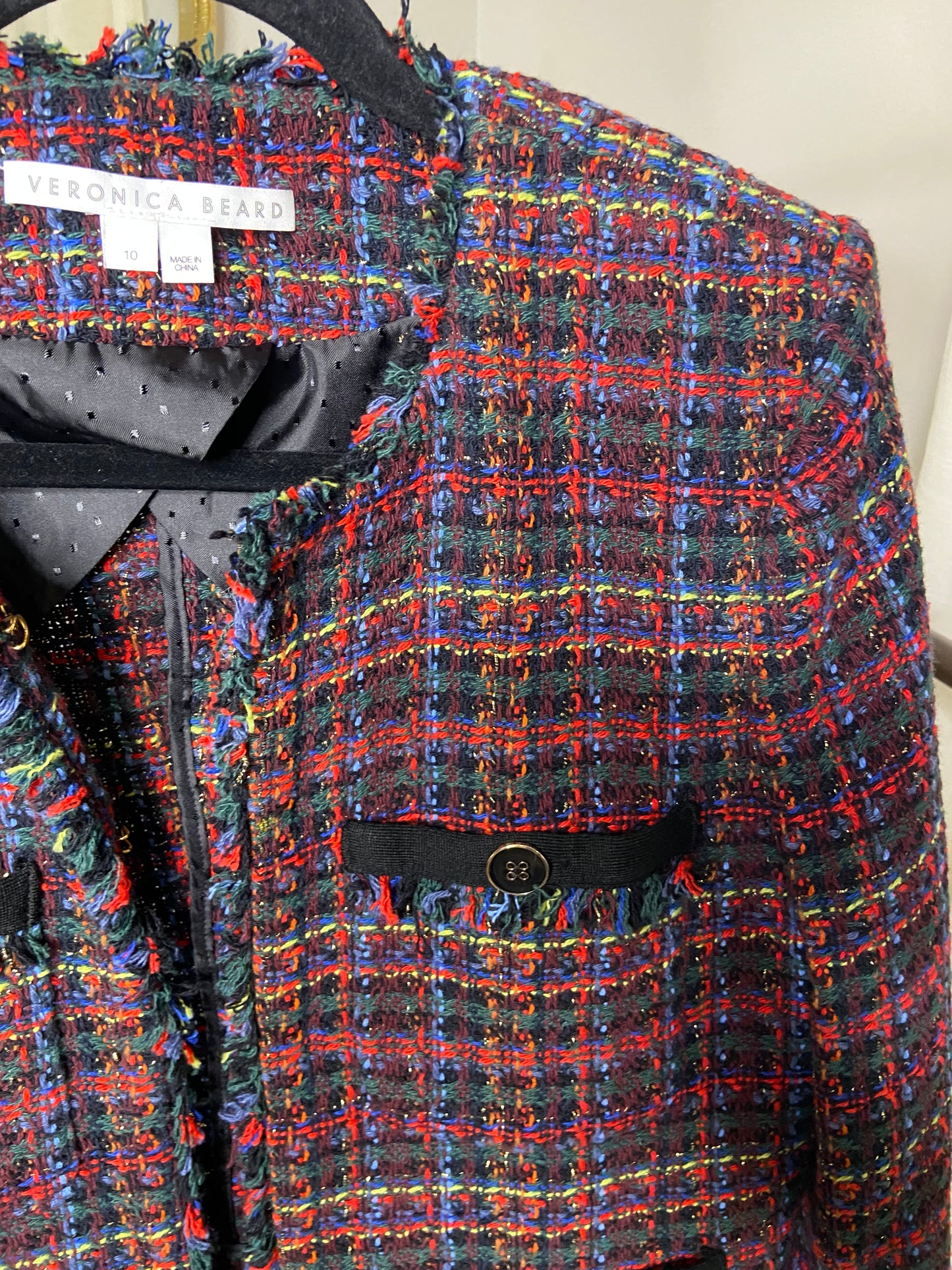 Veronica Beard Nerva Tweed Jacket size 10