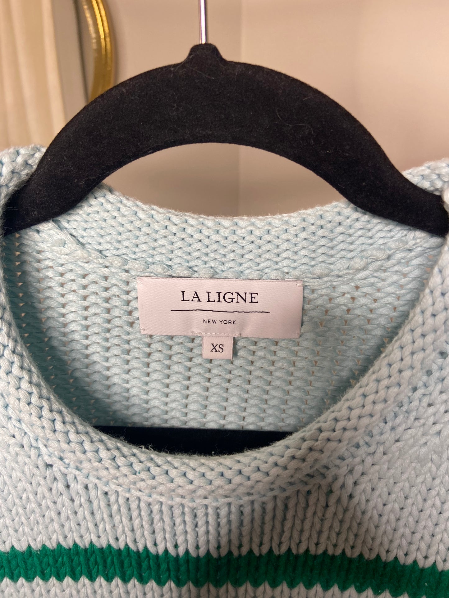La Ligne Marina Stripe Cotton Sweater size XS