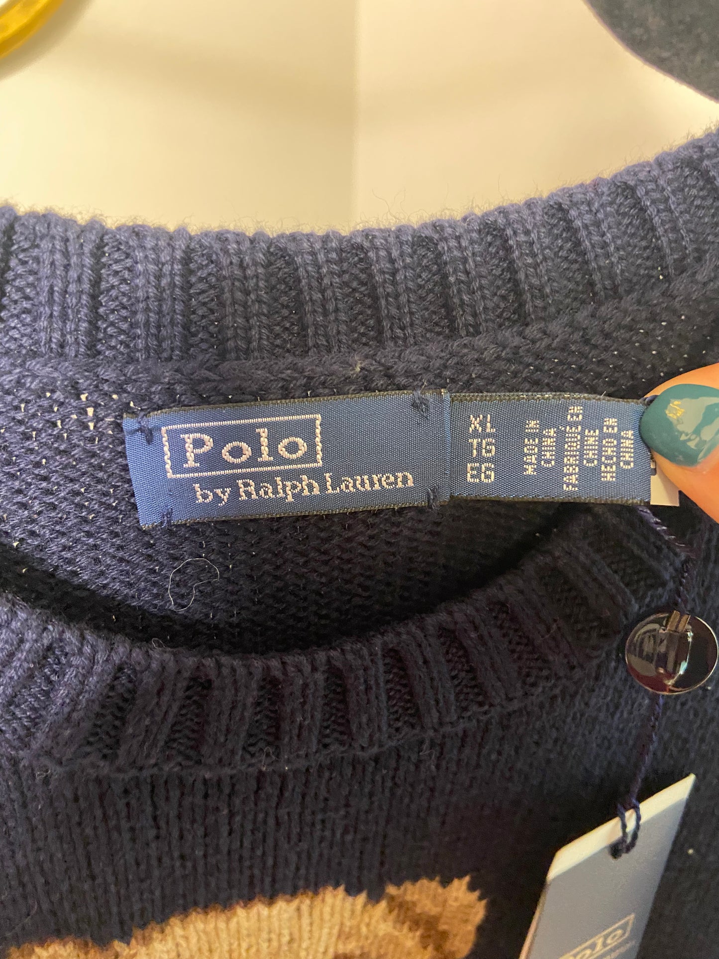 Polo Ralph Lauren Bear Sweater size XL