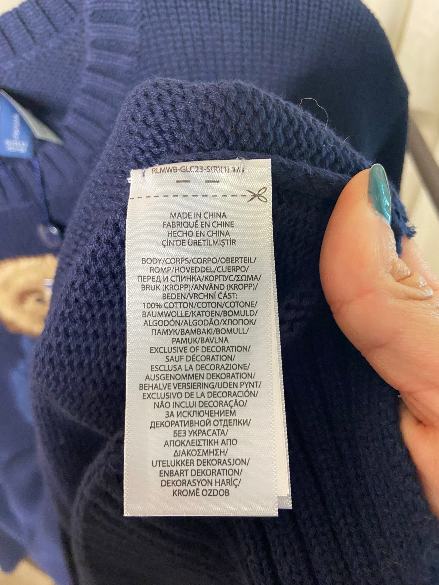 Polo Ralph Lauren Bear Sweater size XL