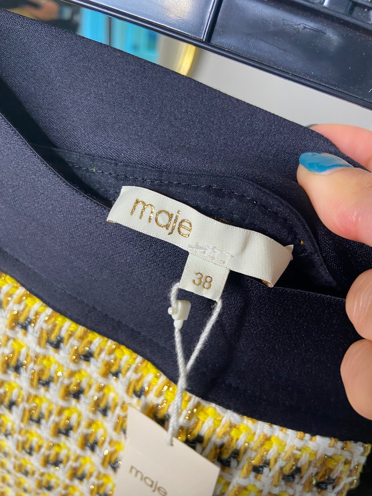 Maje Jisidore Tweed Mini Skirt size M