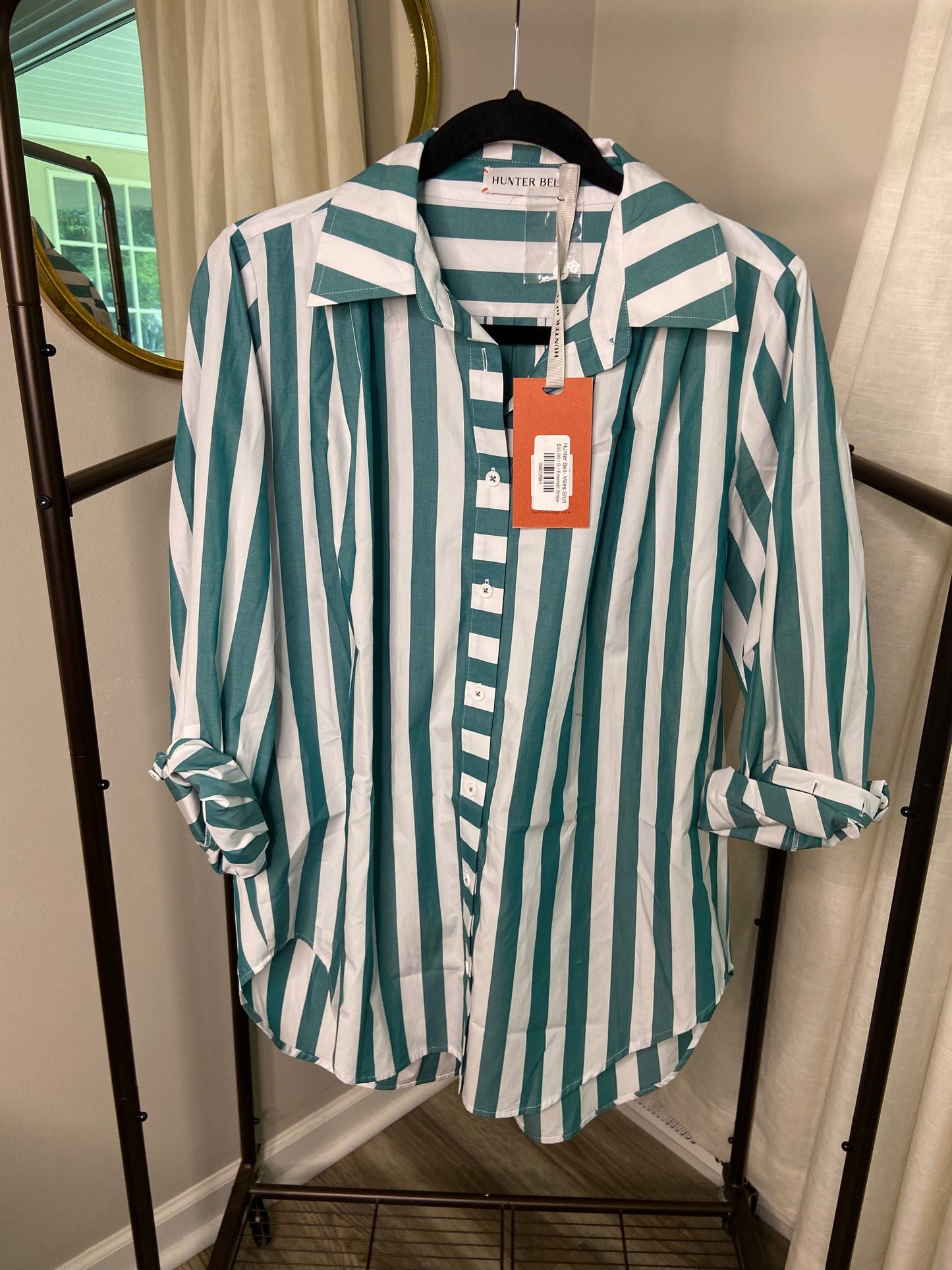 Hunter Bell Miles Stripe Shirt size S