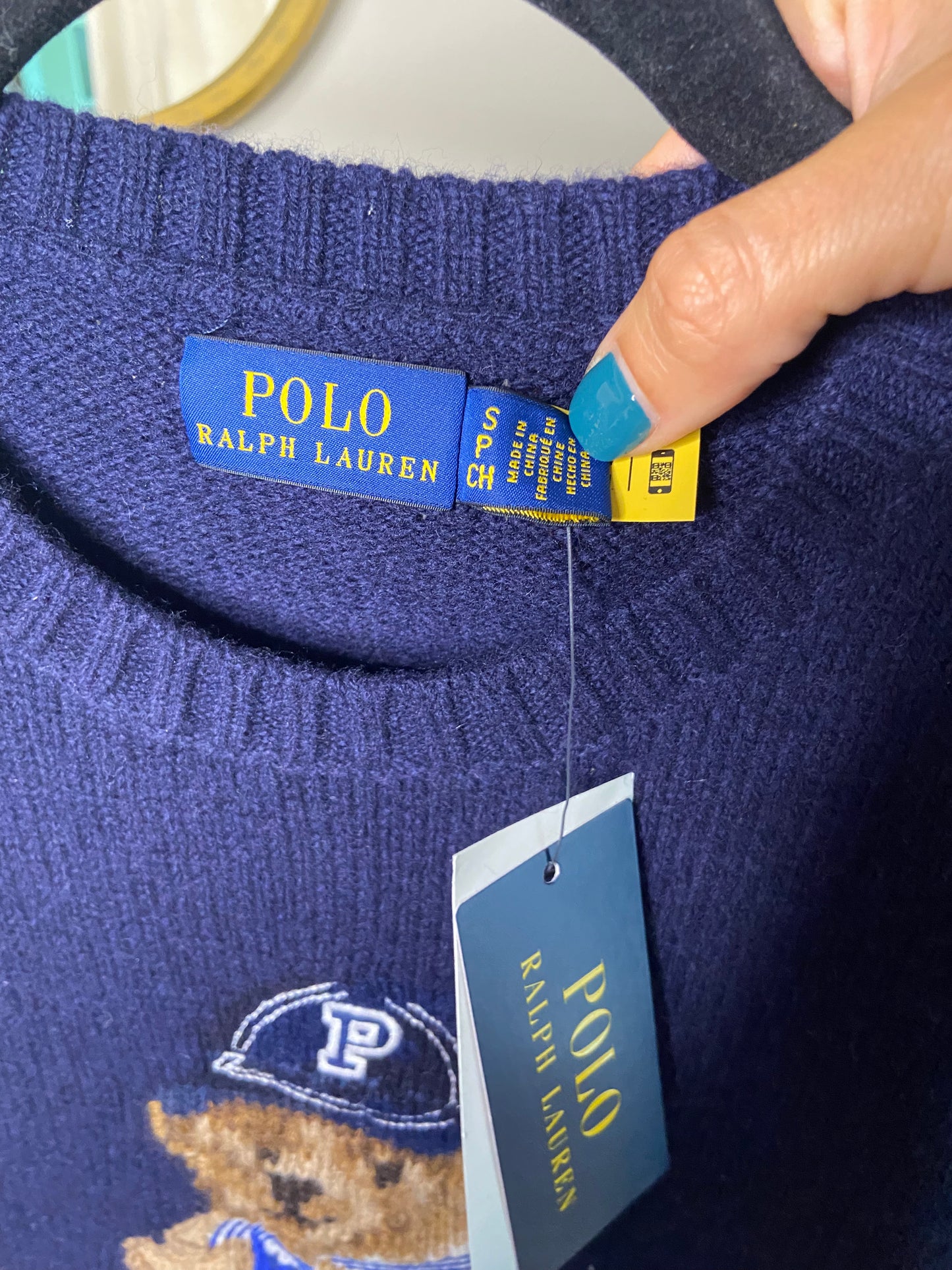 Polo Ralph Lauren Bear Wool Cashmere Sweater size S
