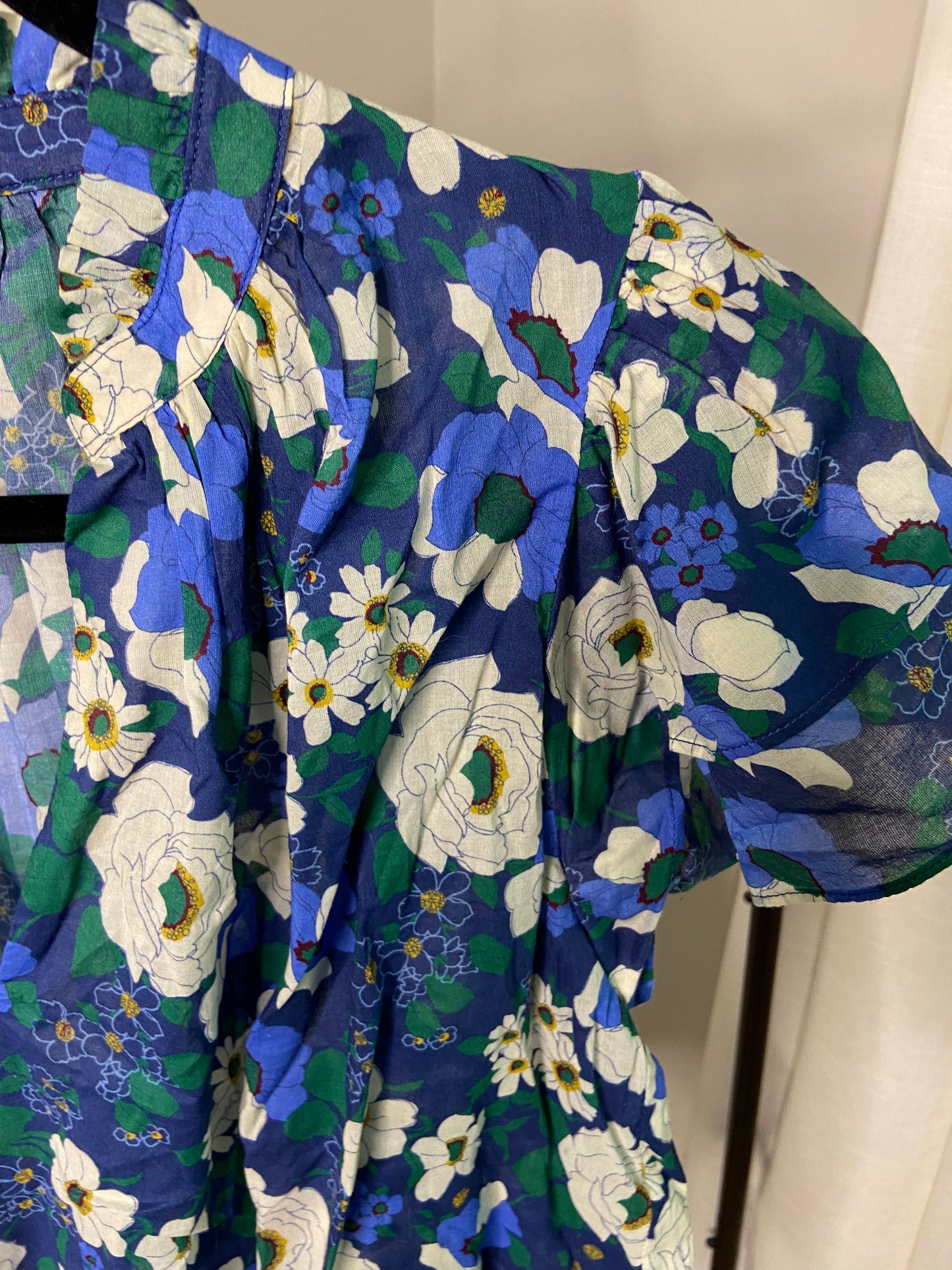 Trovata Birds of Paradis Clover Blouse in Rosa Blance size M