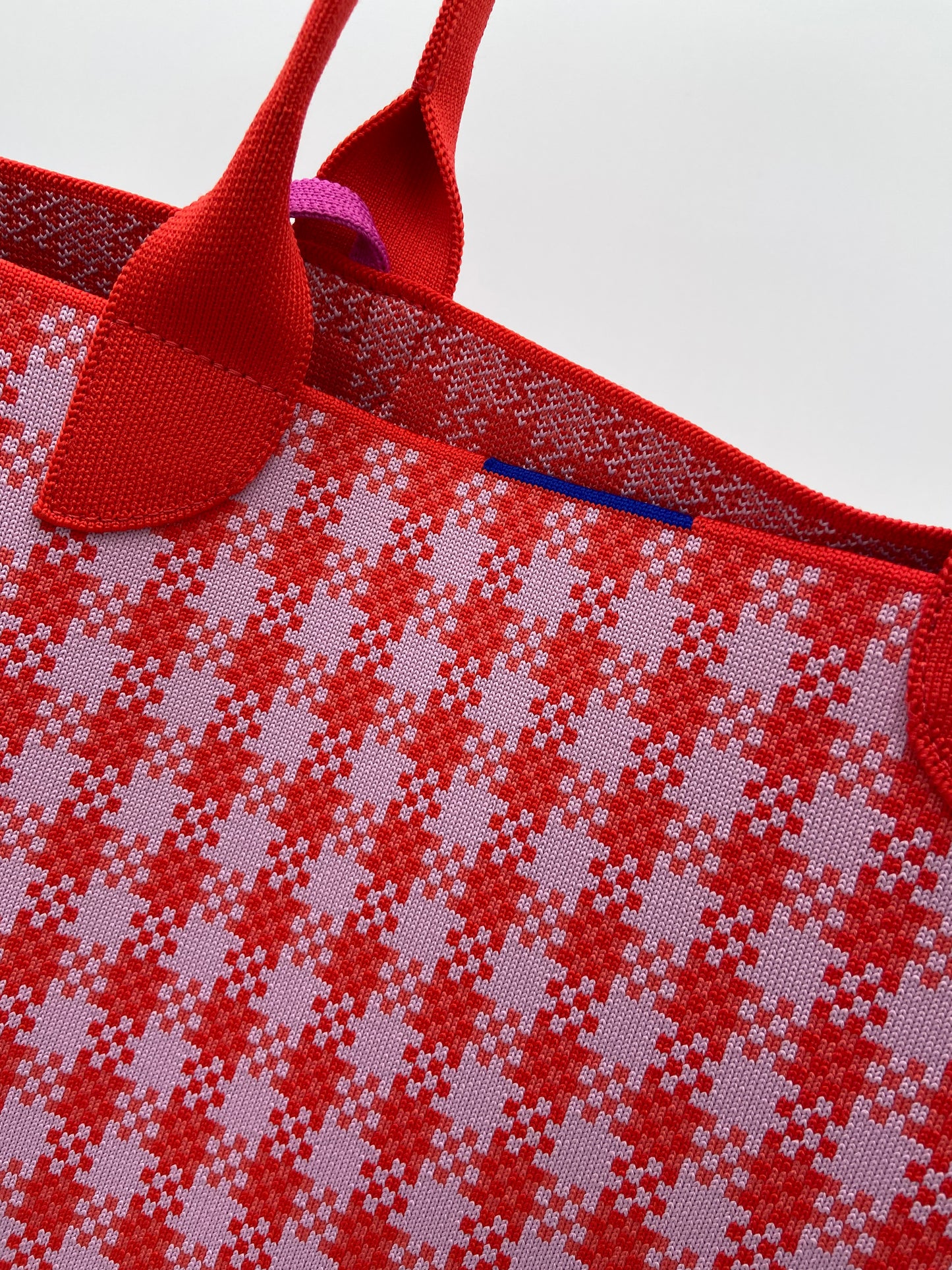 Rothy's Poppy Gingham Washable Tote