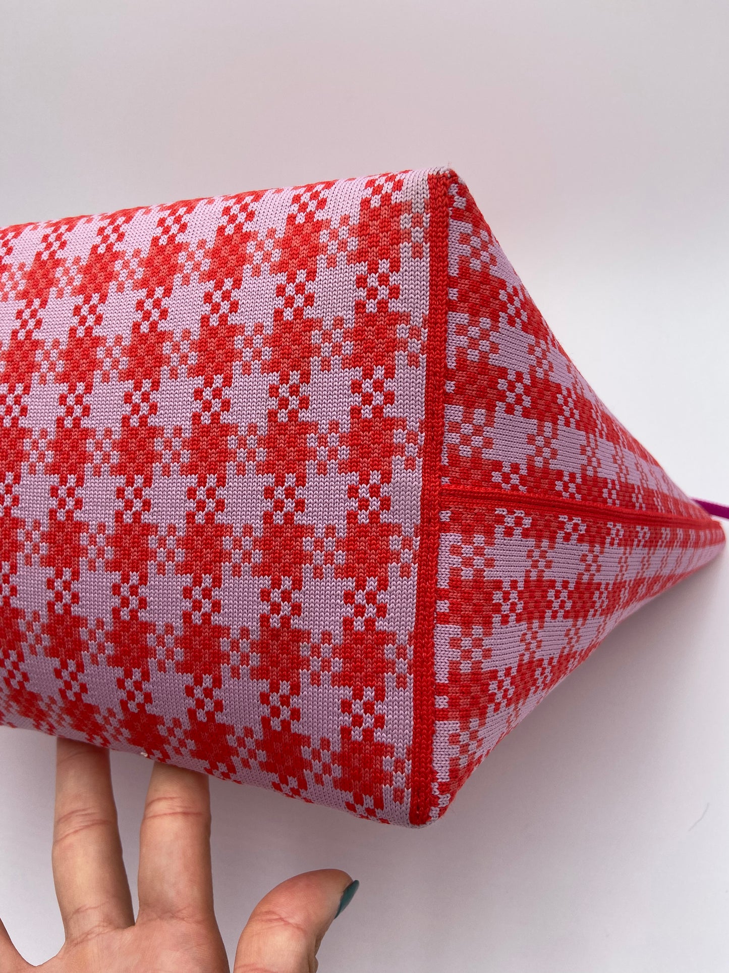Rothy's Poppy Gingham Washable Tote