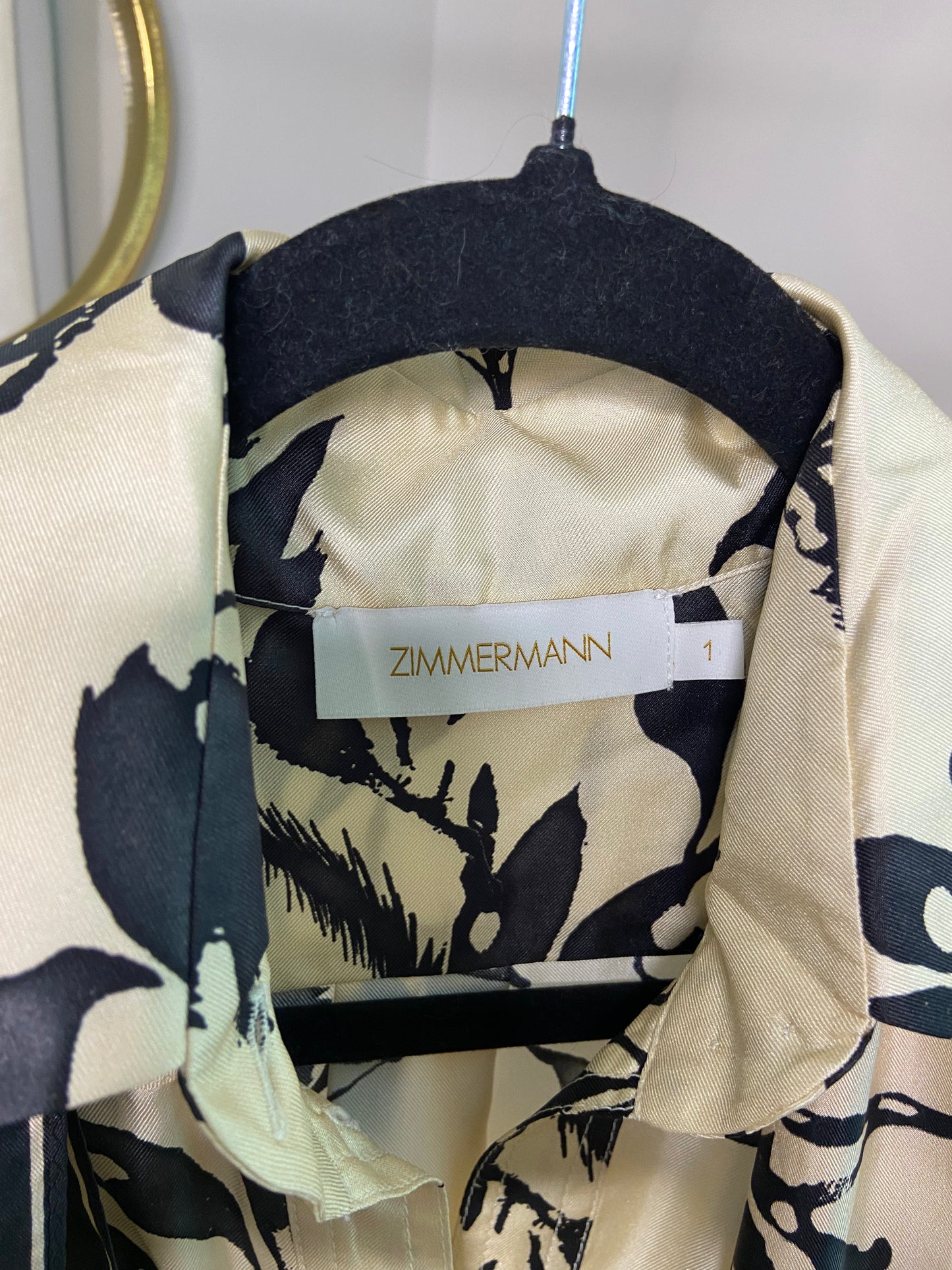 Zimmermann Ladybeetle Scarf Silk Button Down size