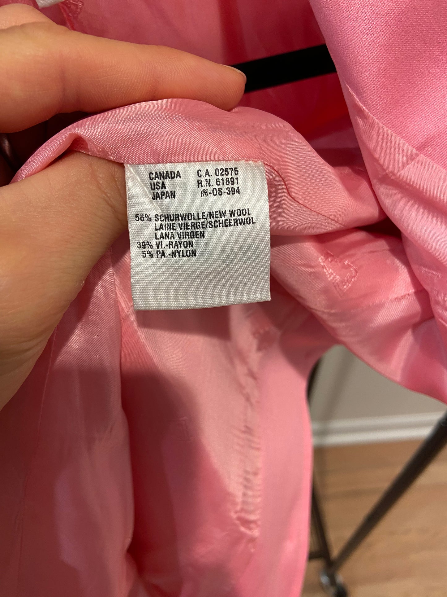 Escada Single Breasted Pink Vintage Blazer size 40 US 10