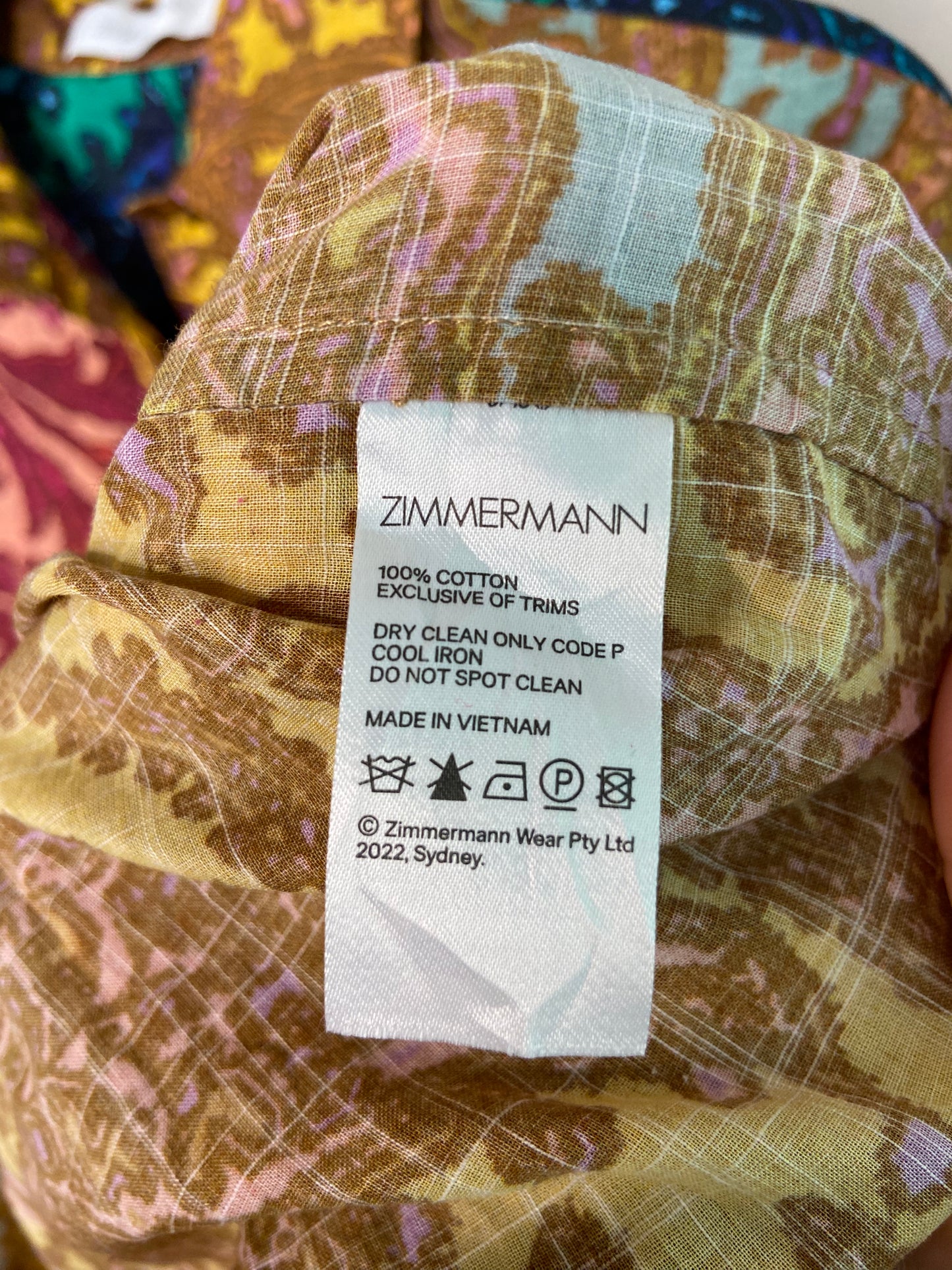 Zimmermann Tiggy Spliced Shirt size US 8