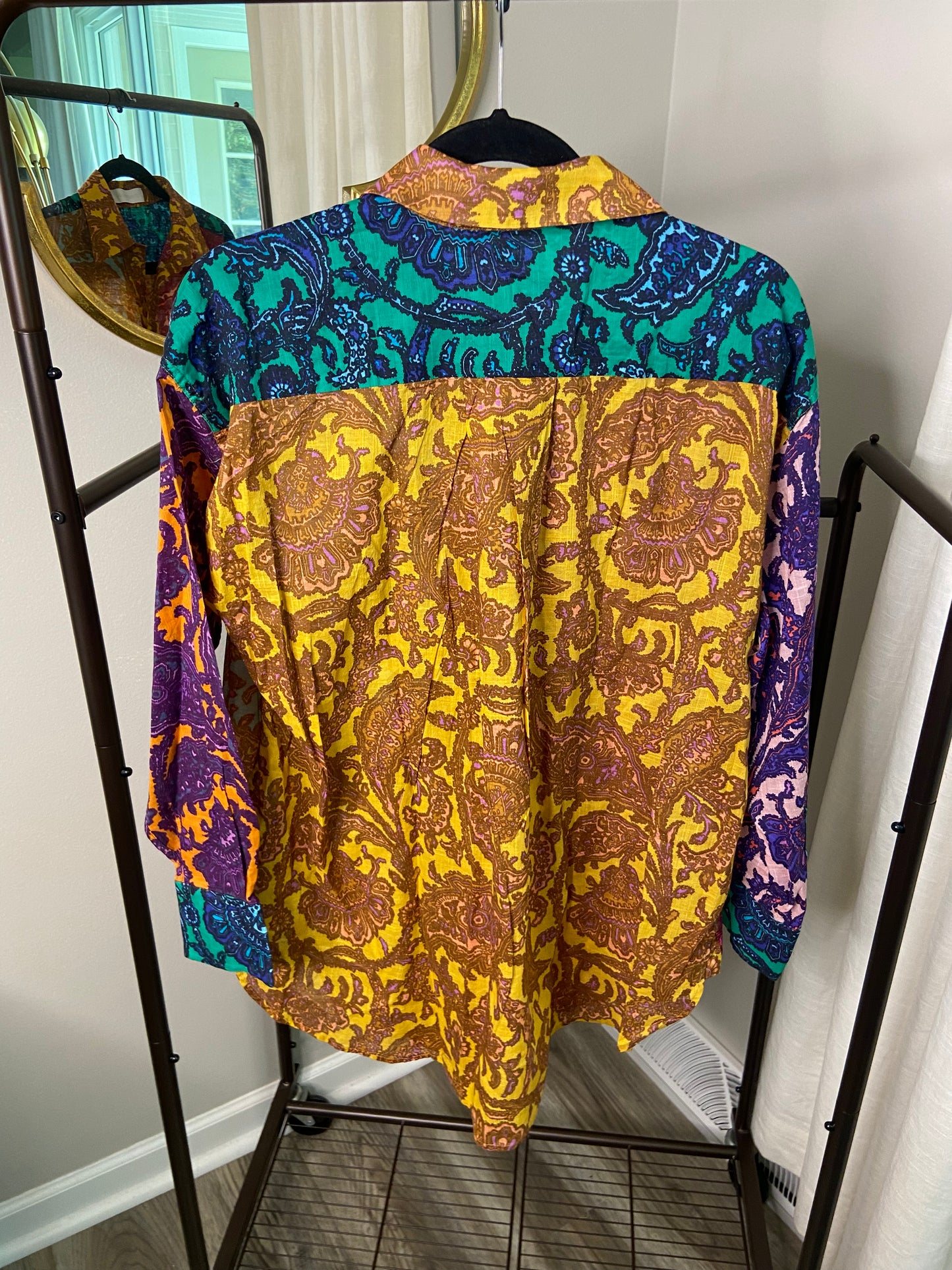 Zimmermann Tiggy Spliced Shirt size US 8
