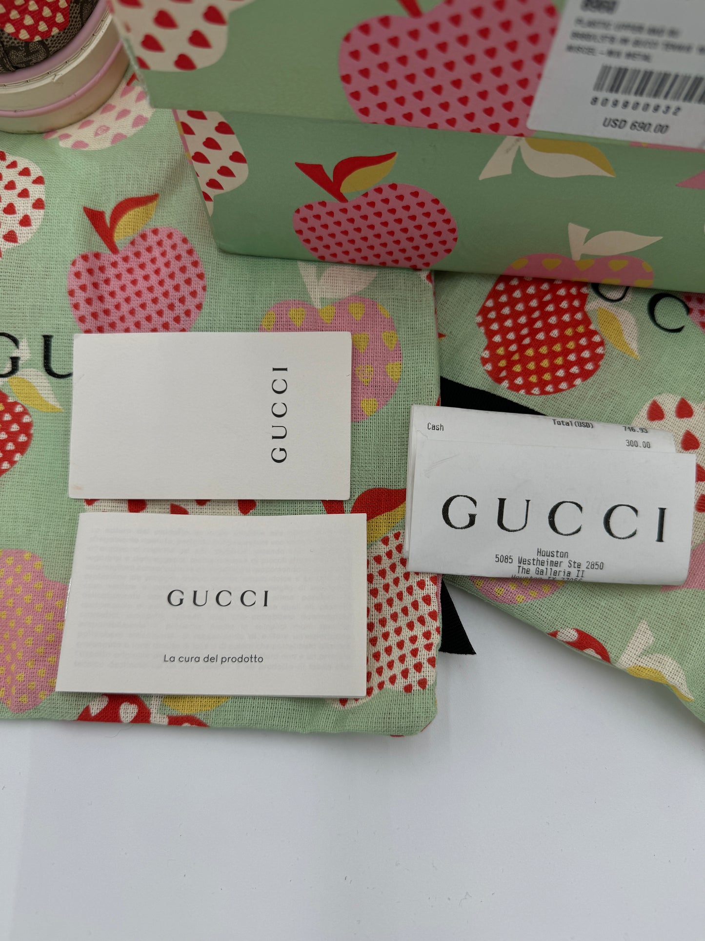 GUCCI Les Pommes Tennis 1977 GG Sneakers size 37