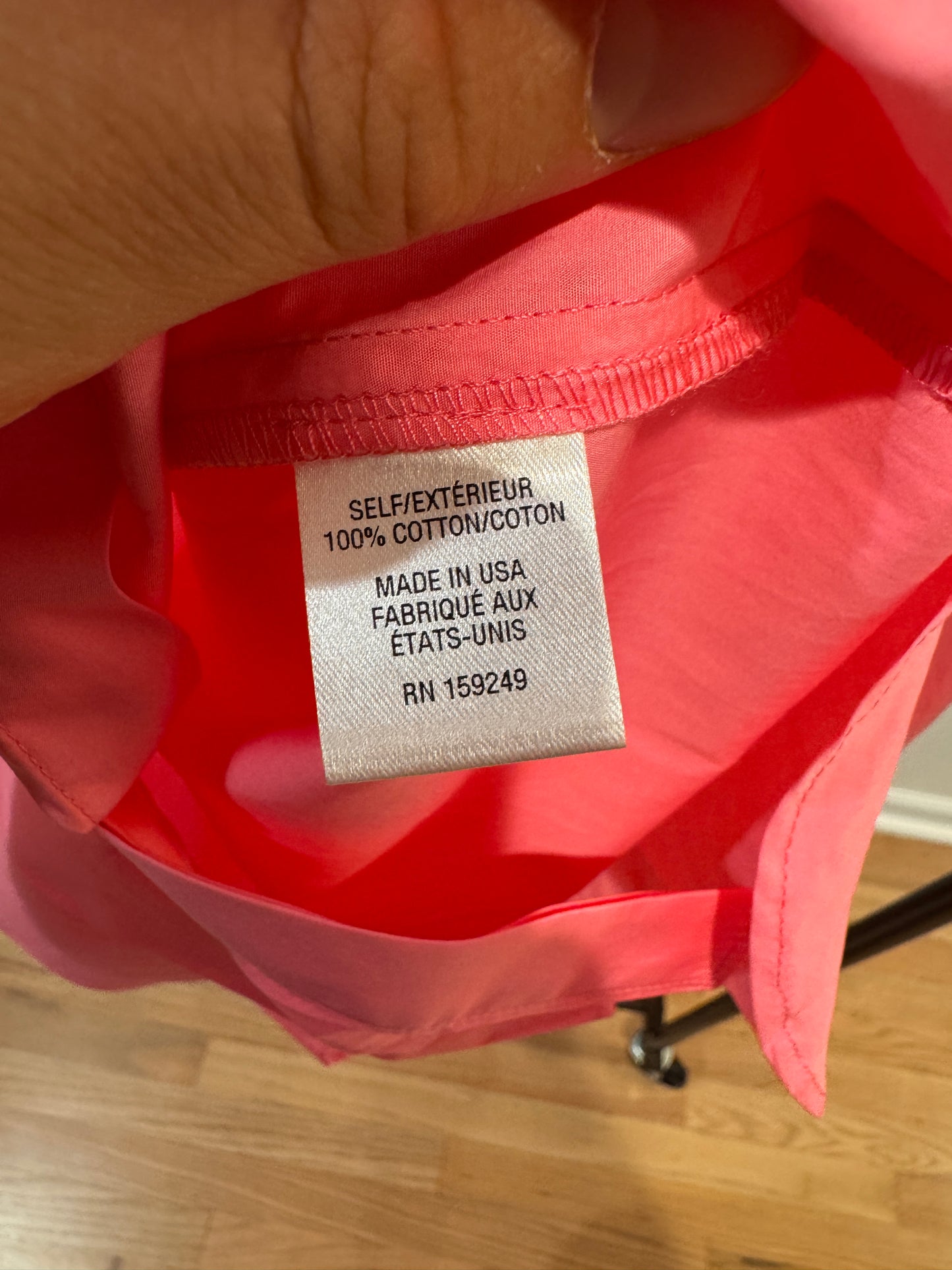 TWP Boyfriend Button-Up Shirt Pink size XXS