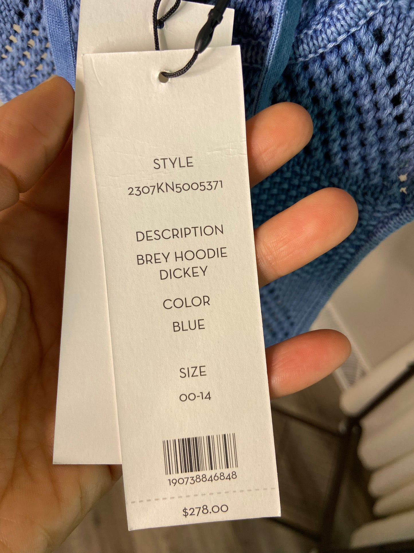 Veronica Beard Brey Hoodie Dickey size 00-14