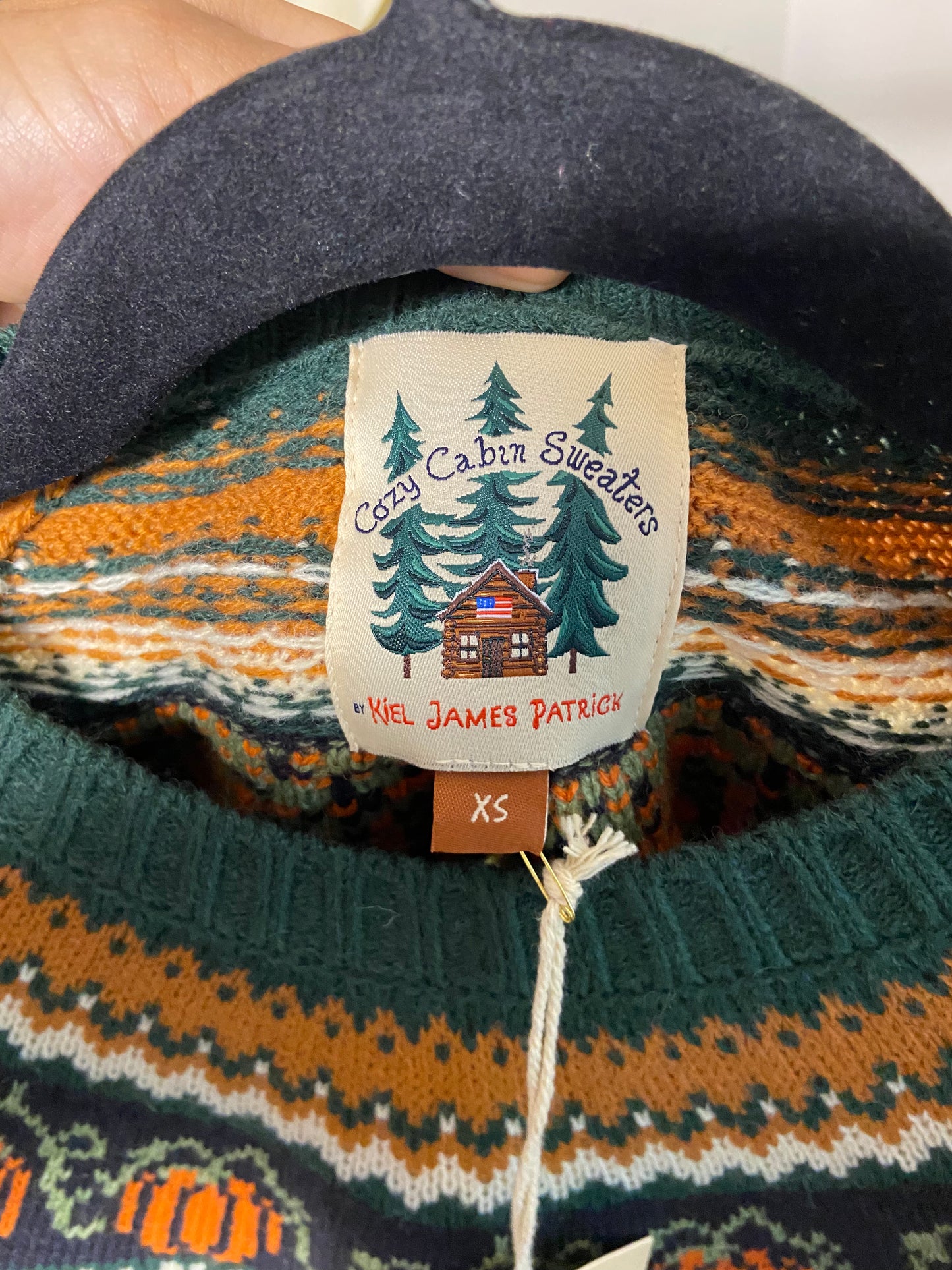 KJP Kiel Patrick James Pumpkin Sweater size XS