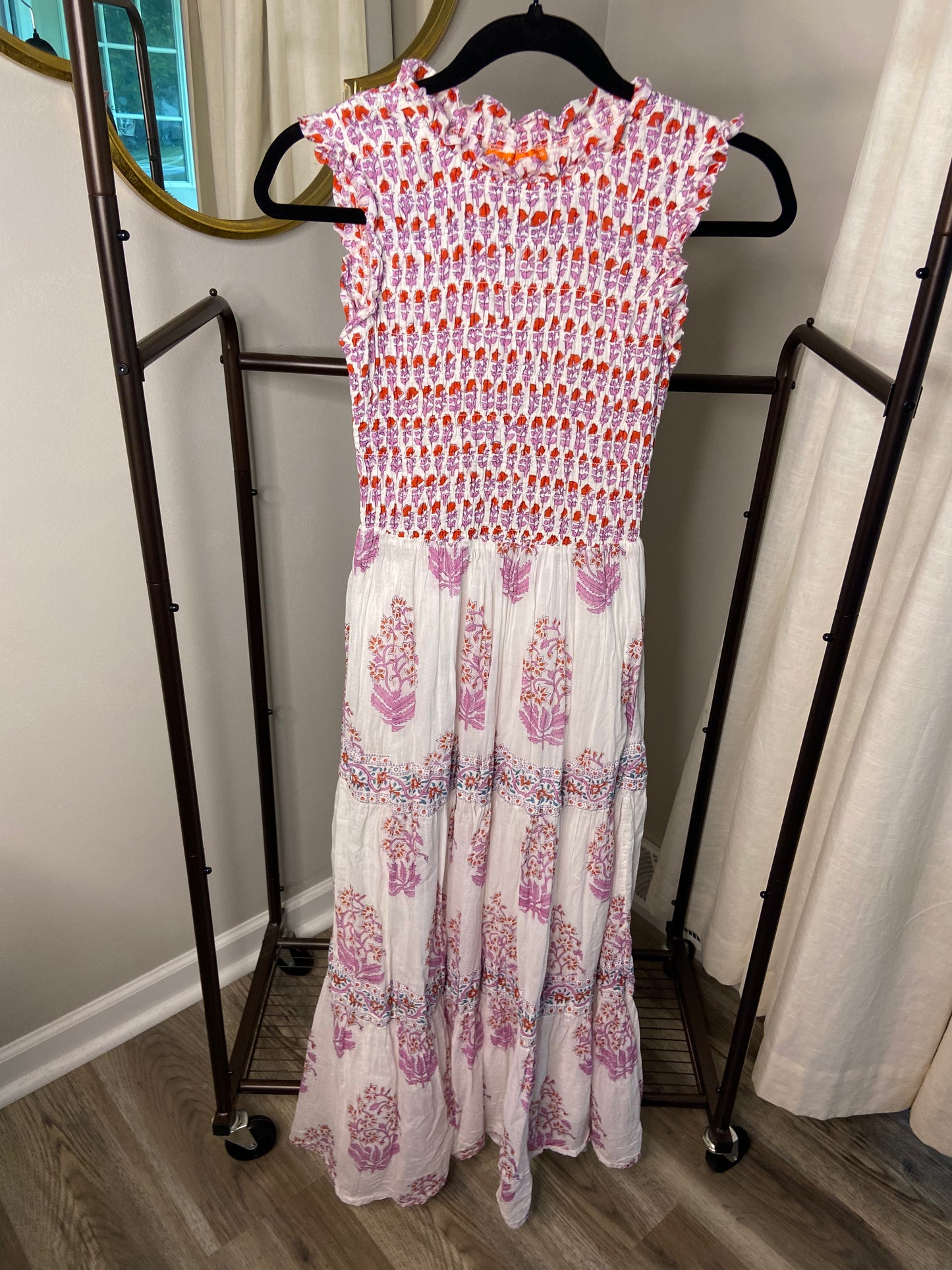 Oliphant Smocked Maxi Dress size XS