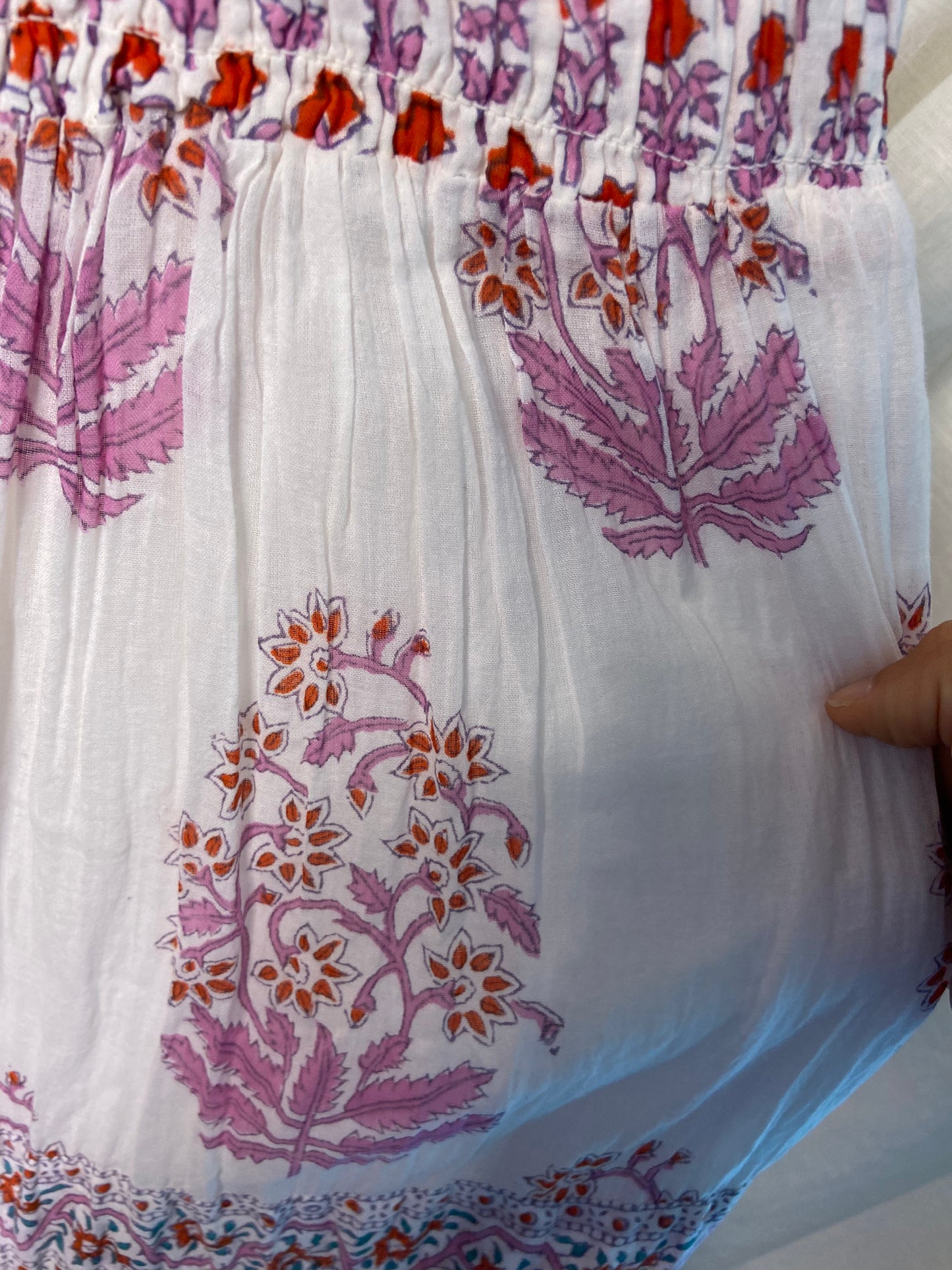 Oliphant Smocked Maxi Dress size XS
