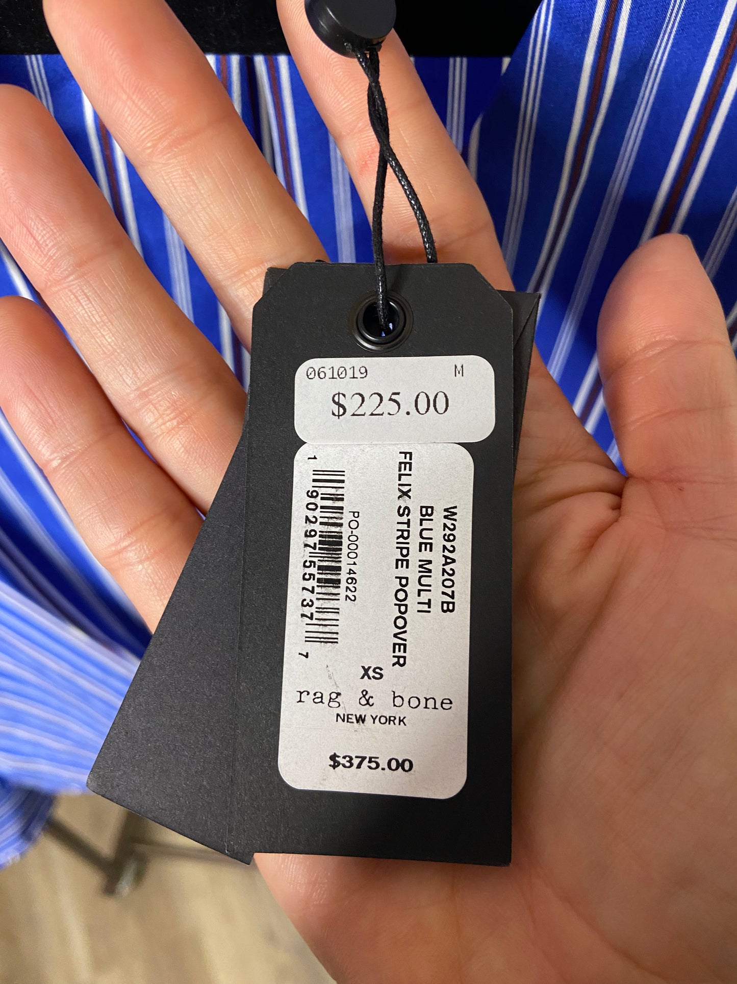 Rag and Bone Felix Stripe Popover size XS