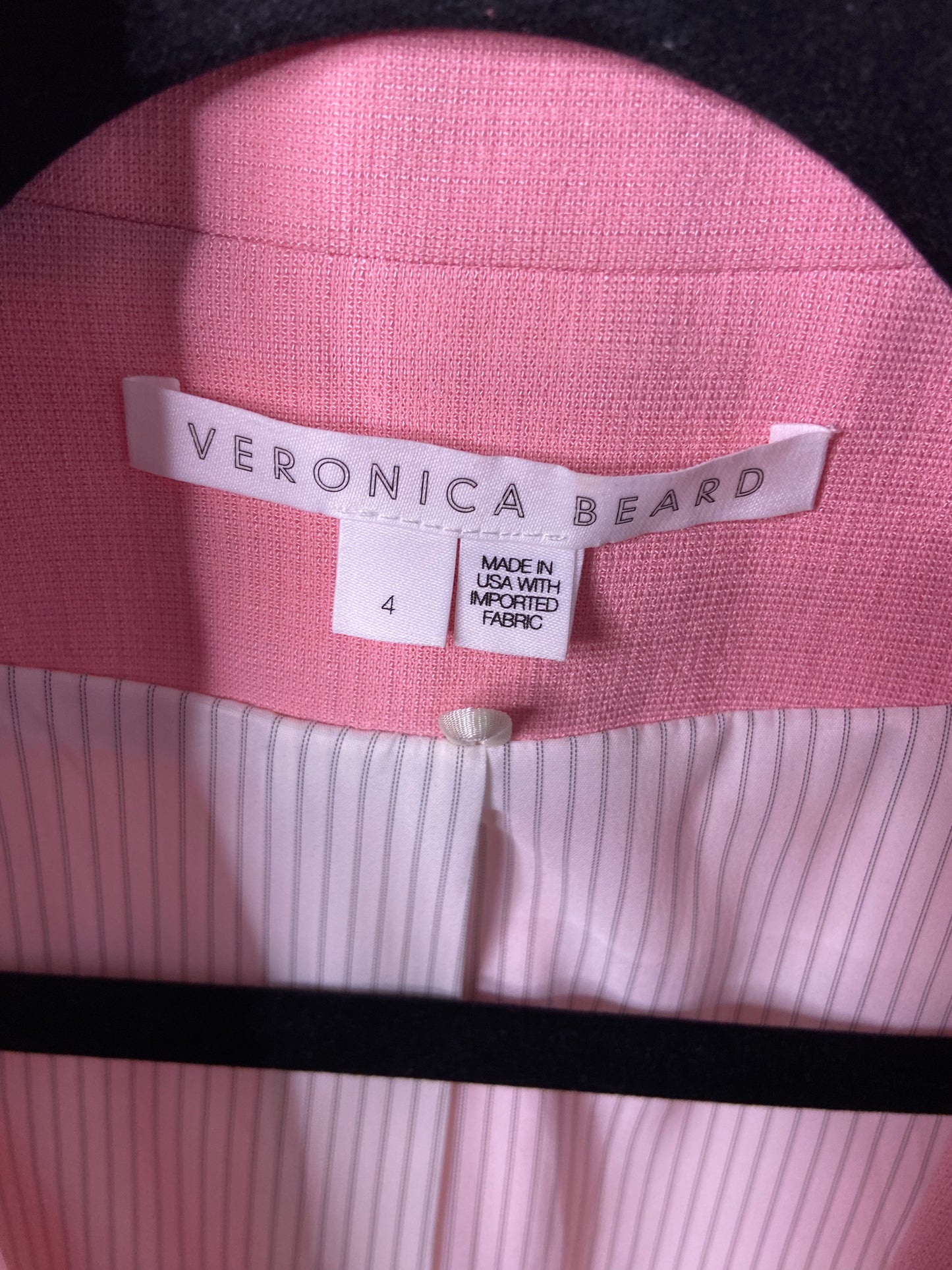 Veronica Beard Miller Dickey Jacket in Peony size 4