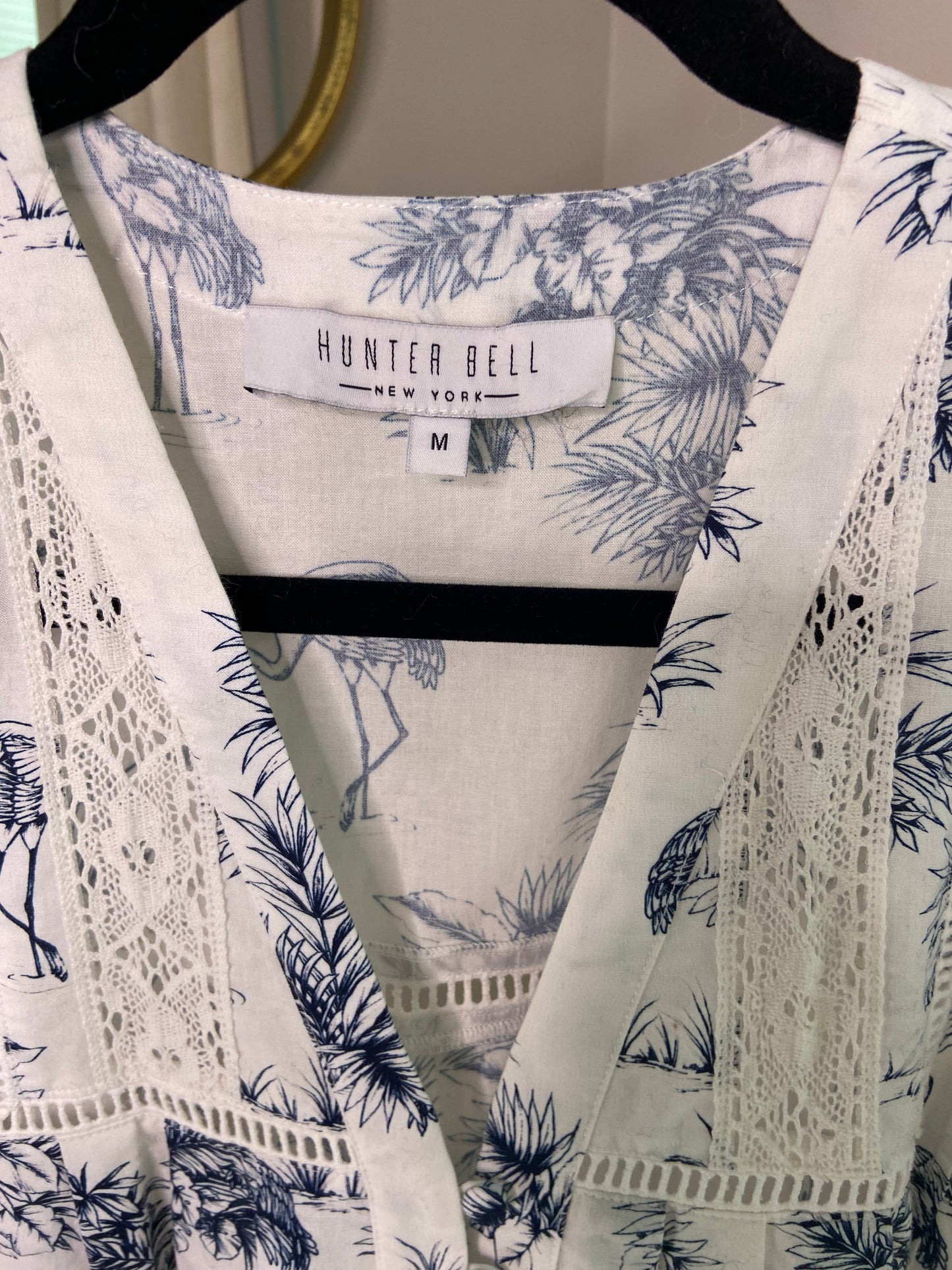Hunter Bell Jenkins Flamingo Mini Dress size M