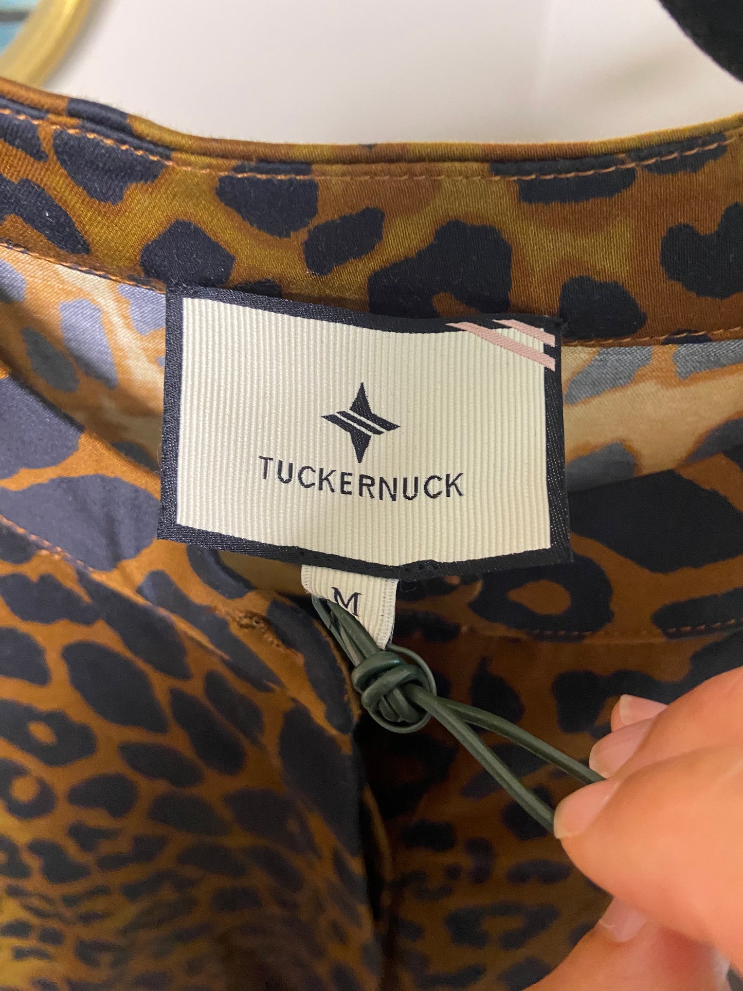 Tuckernuck Leopard Royal Shirt Dress size M